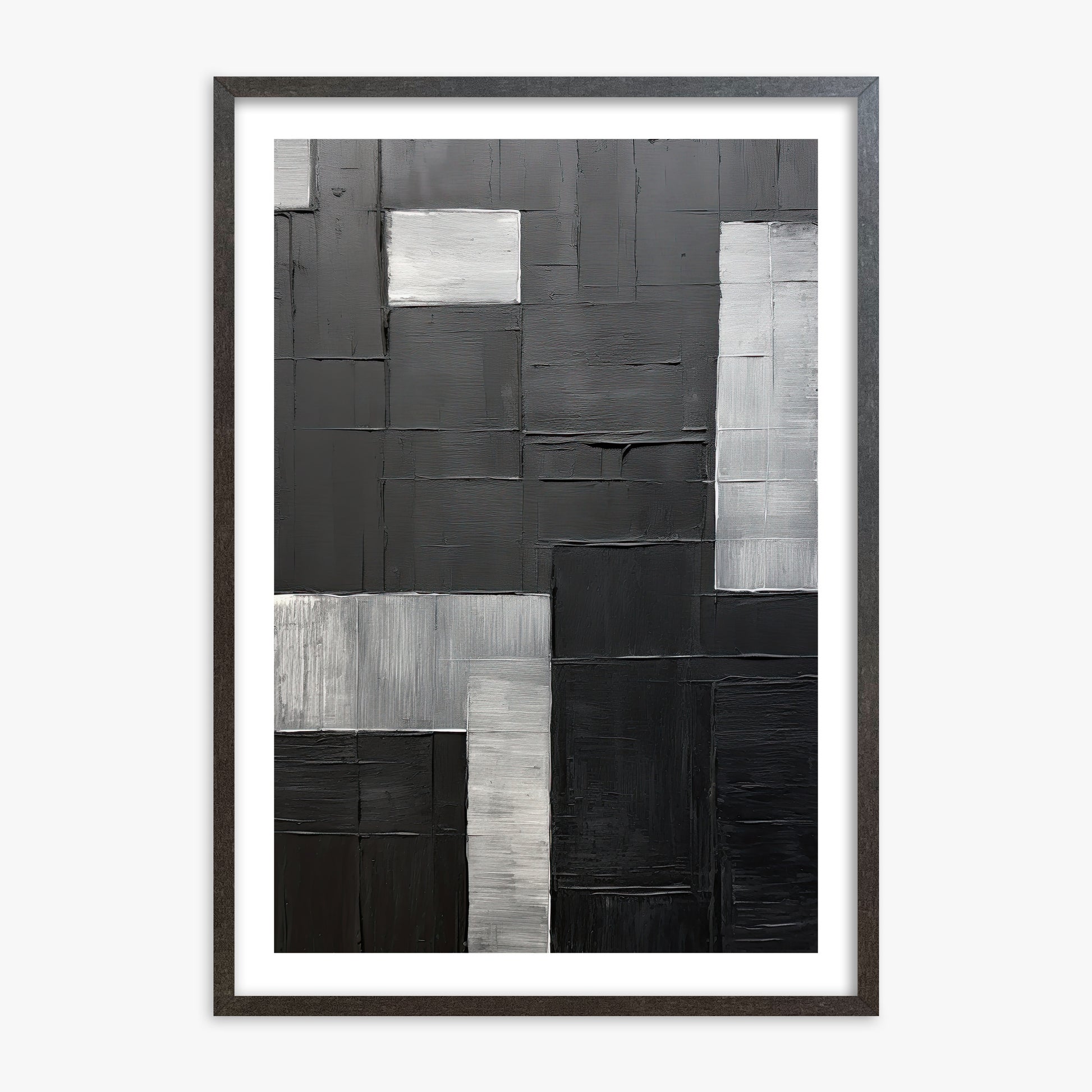 Urban Matrix, 70x100cm Framed Art Reproduction With Espresso Frame