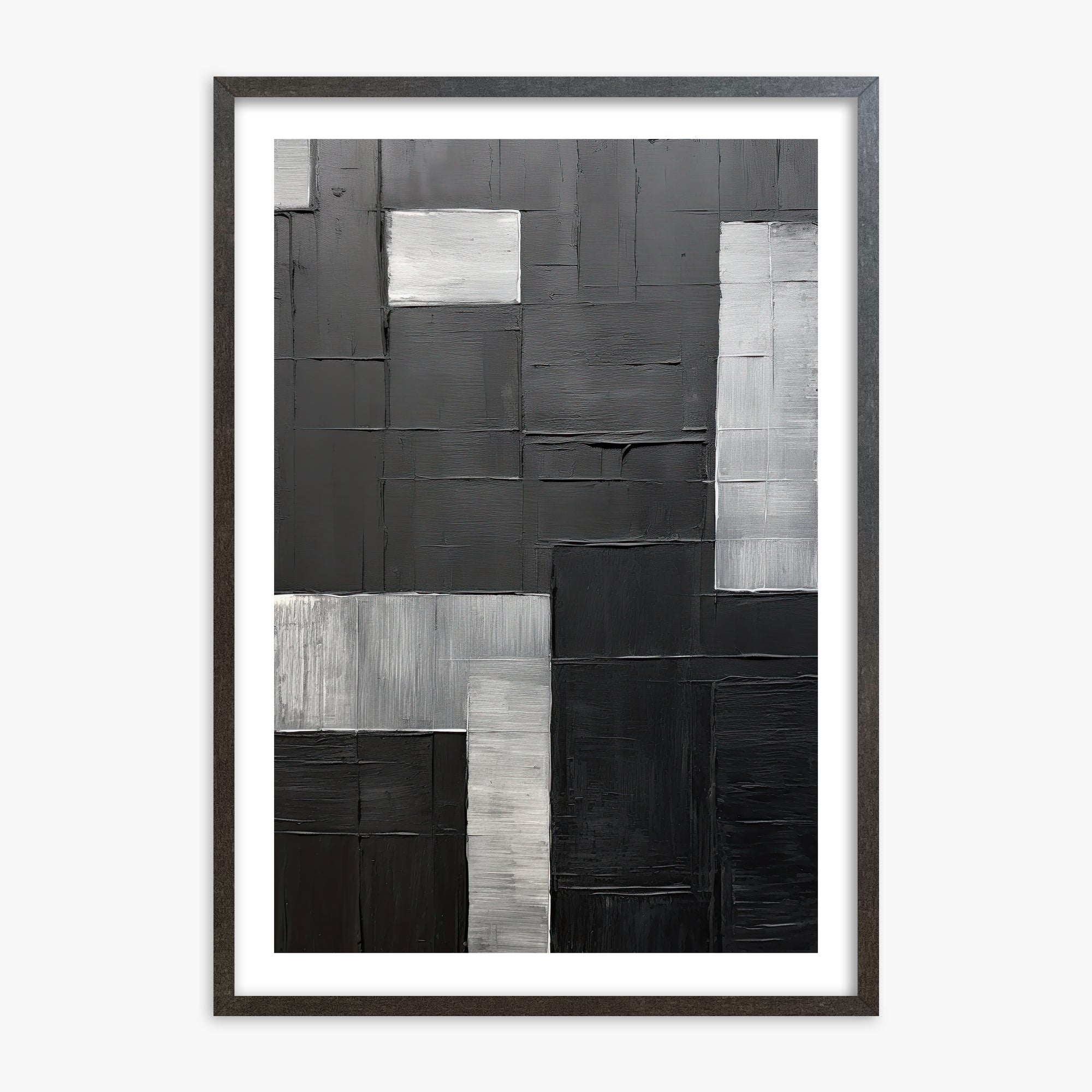 Urban Matrix, 70x100cm Framed Art Reproduction With Espresso Frame