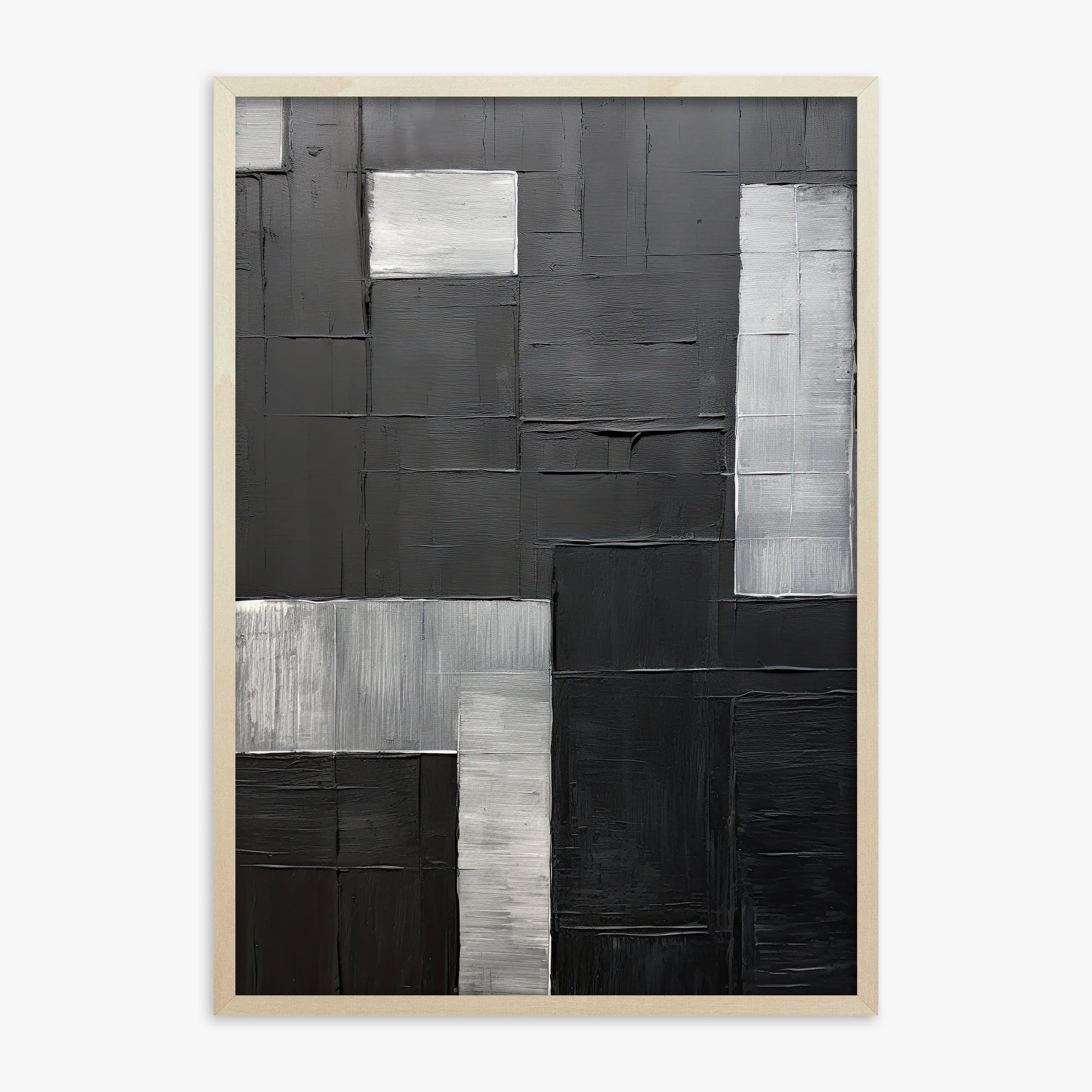 Urban Matrix, 70x100cm Framed Art Reproduction With Lime Wood Frame