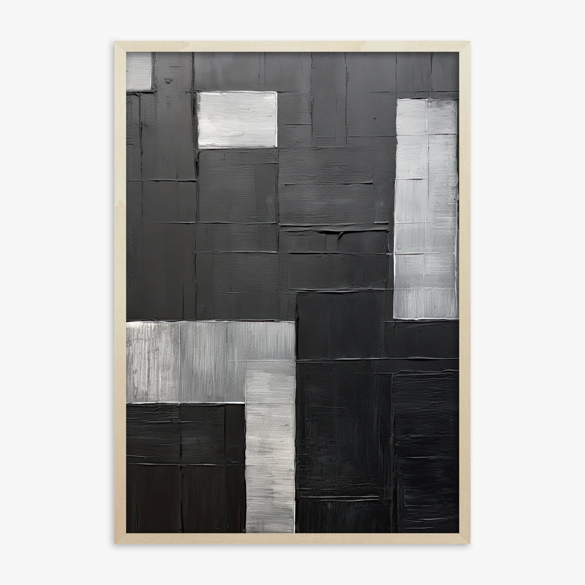 Urban Matrix, 70x100cm Framed Art Reproduction With Lime Wood Frame