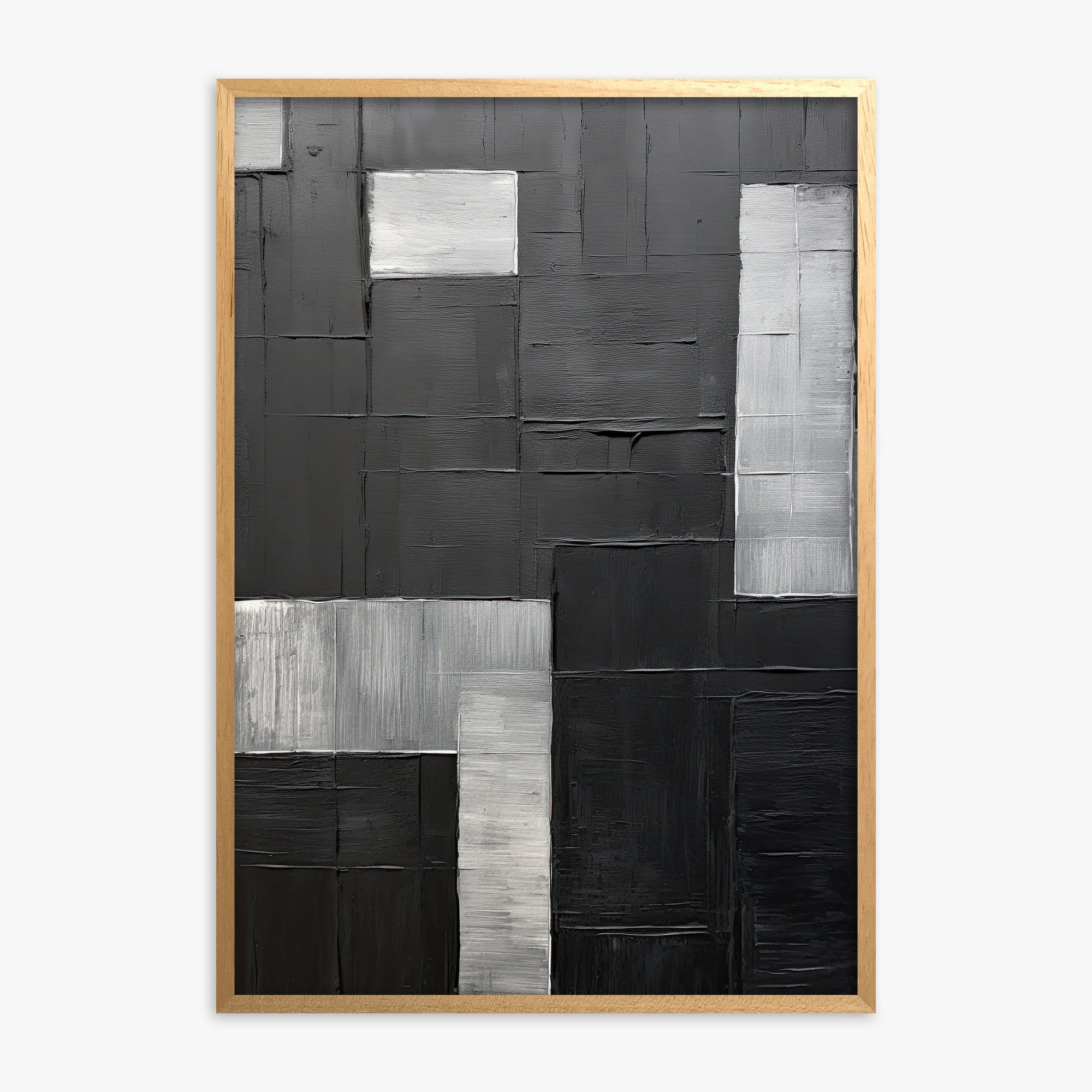 Urban Matrix, Oak Framed Poster With Oak Frame