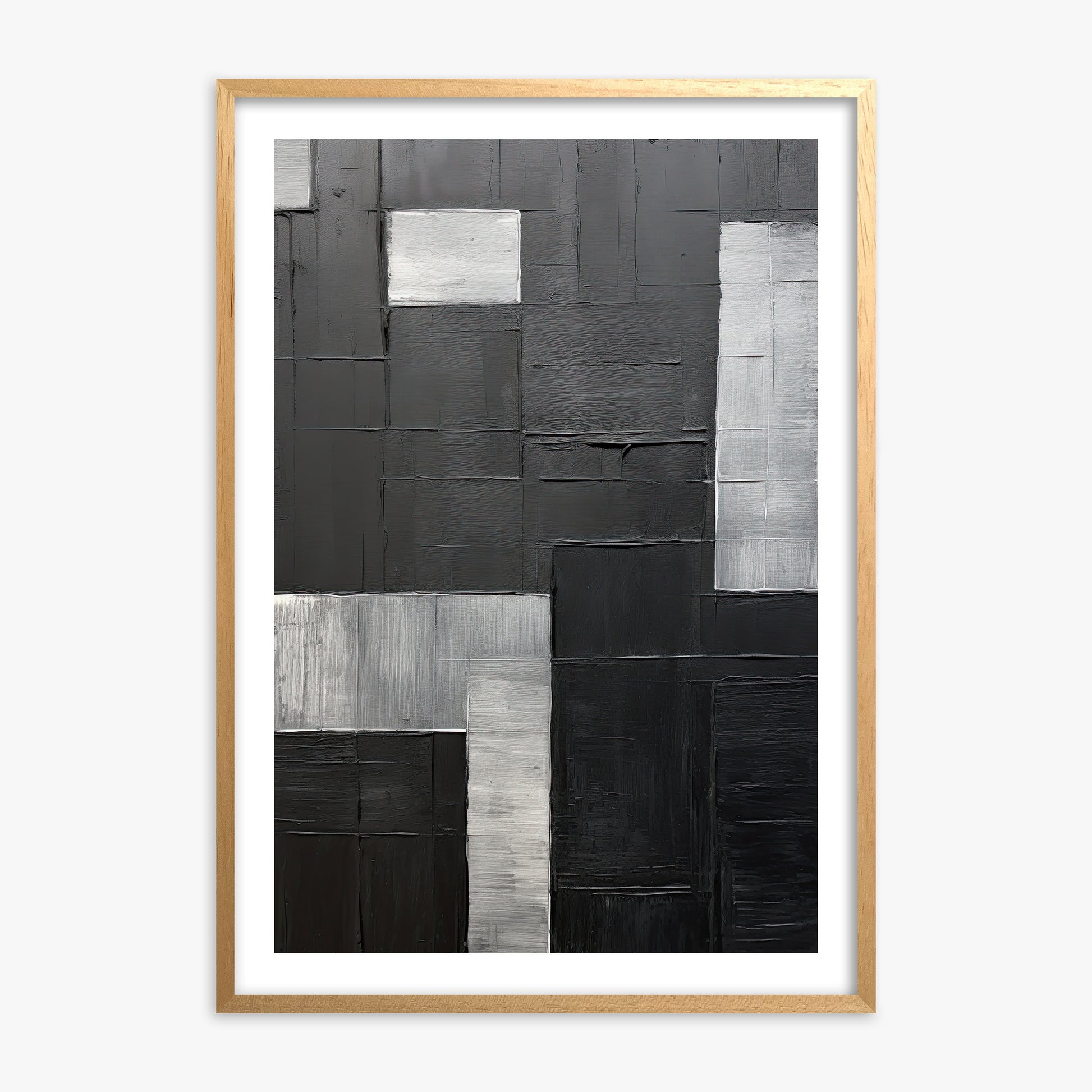 Urban Matrix, Oak Framed Poster With Oak Frame