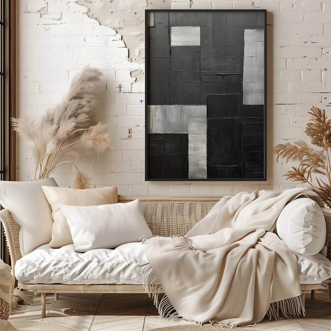 Urban Matrix, 50x70cm Framed Poster With Black Frame