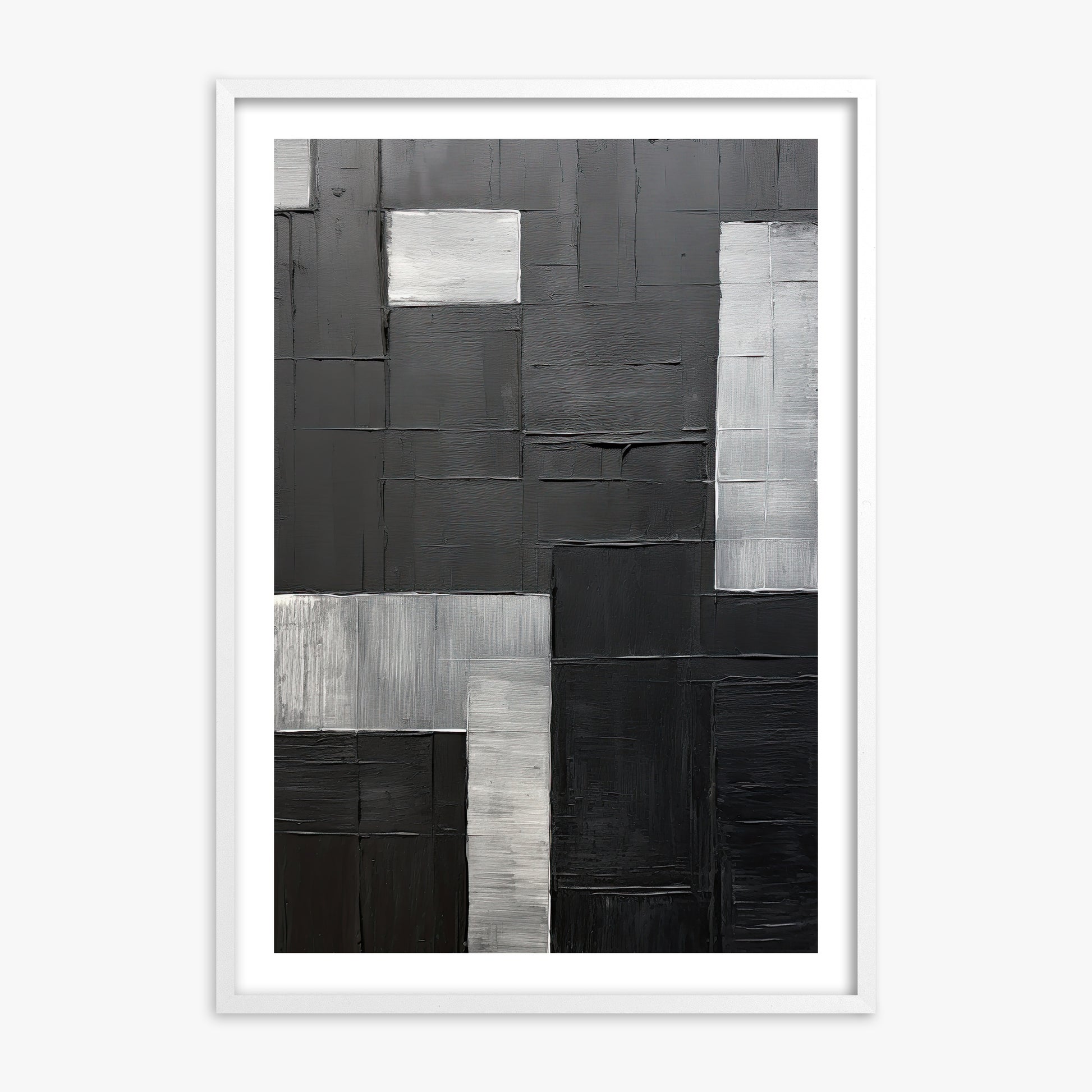 Urban Matrix, 70x100cm Whitek Framed Art Reproduction