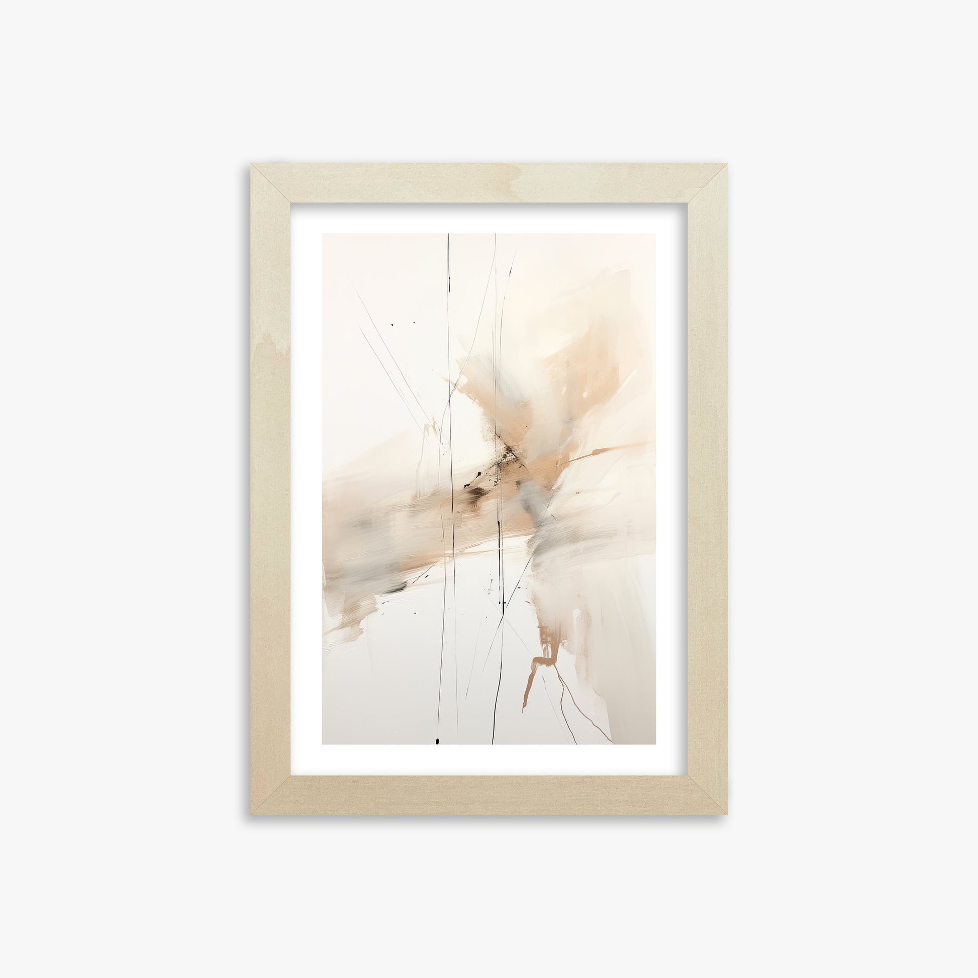 Ethereal Drifts, 21x30cm Framed Art Reproduction With Lime Wood Frame