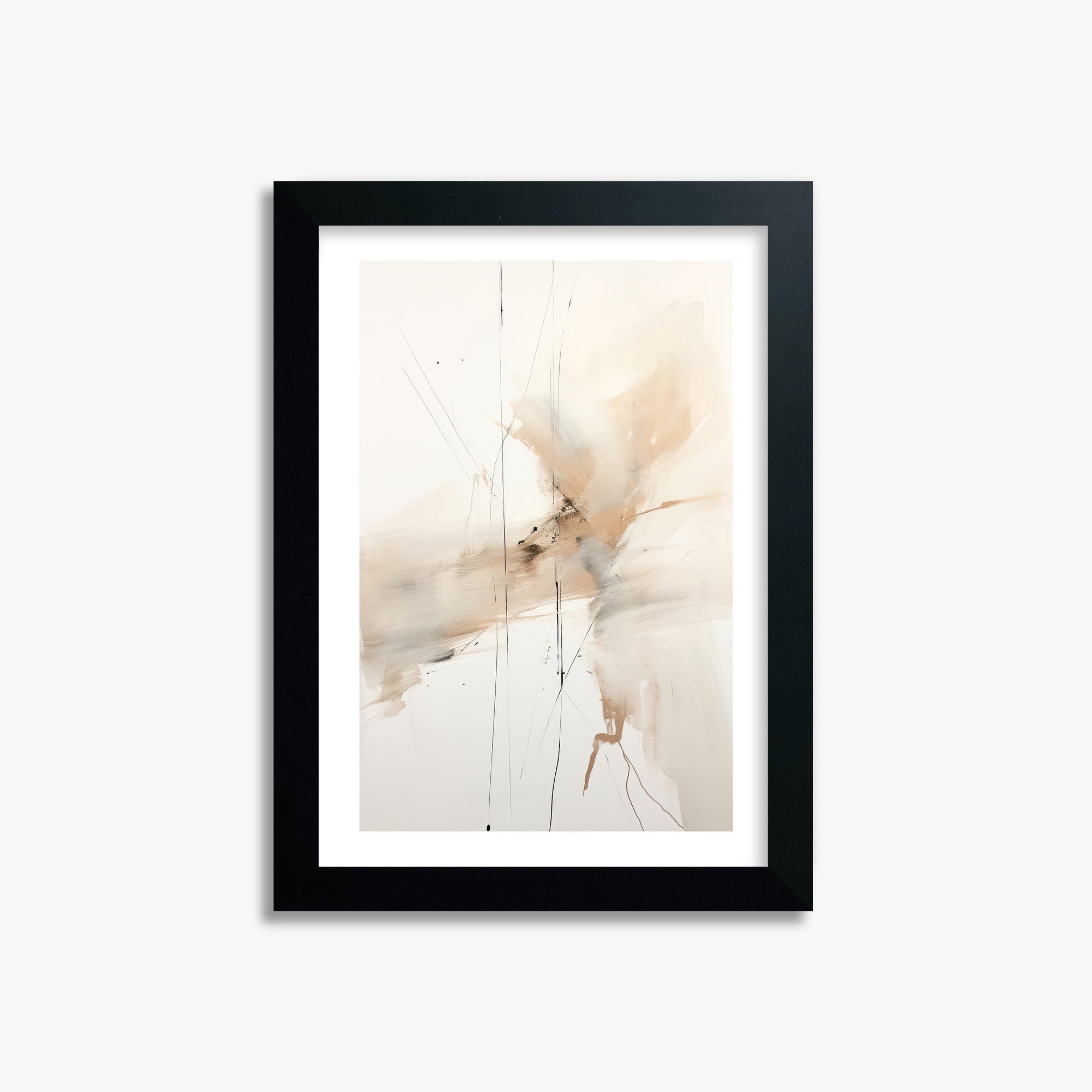 Ethereal Drifts, 21x30cm Black Framed Art Reproduction