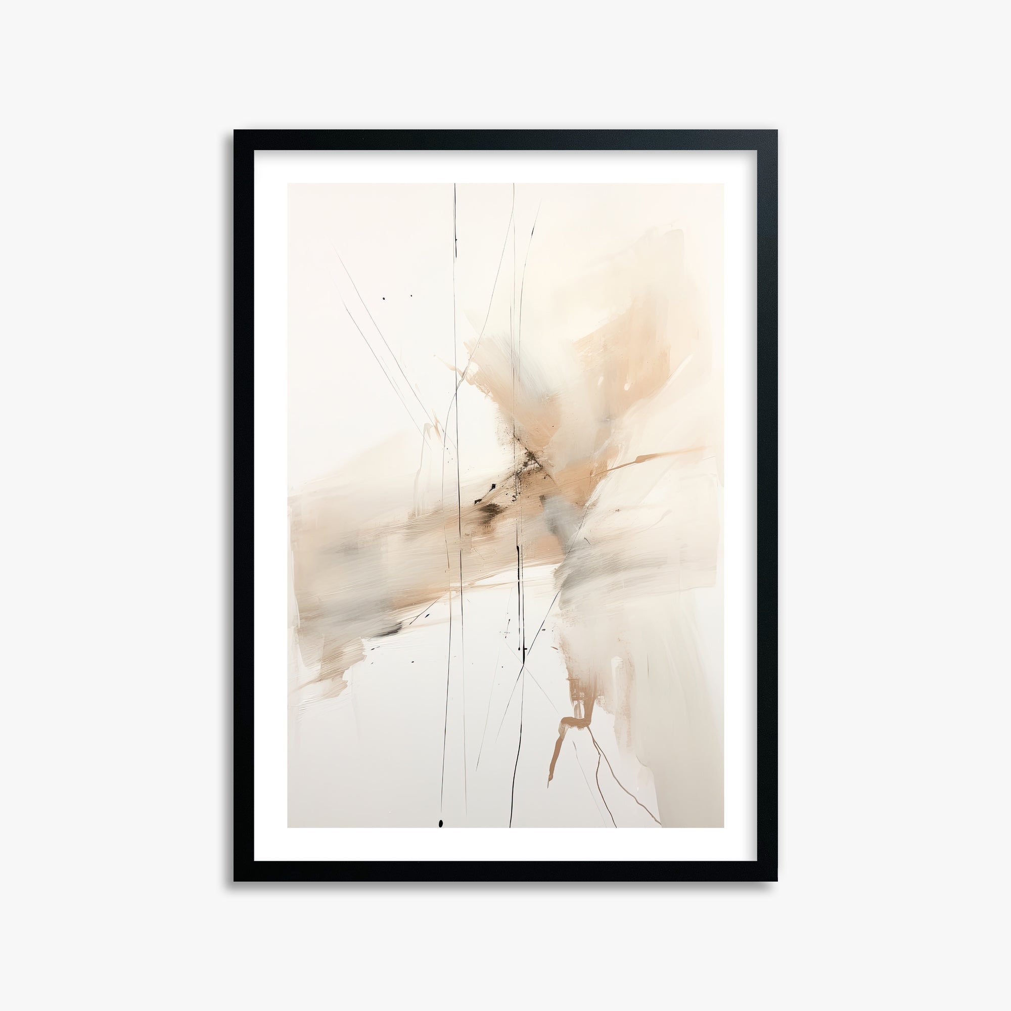 Ethereal Drifts, 50x70cm Black Framed Art Reproduction