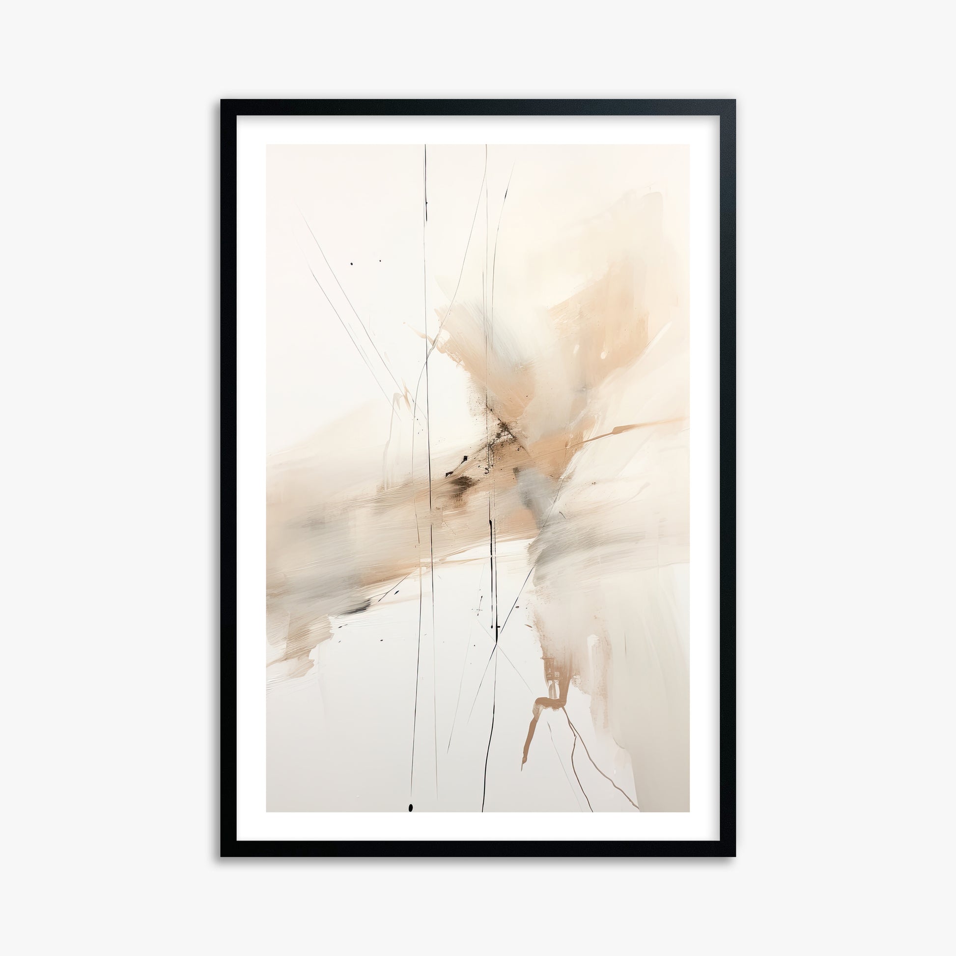 Ethereal Drifts, 61x91cm Black Framed Art Reproduction