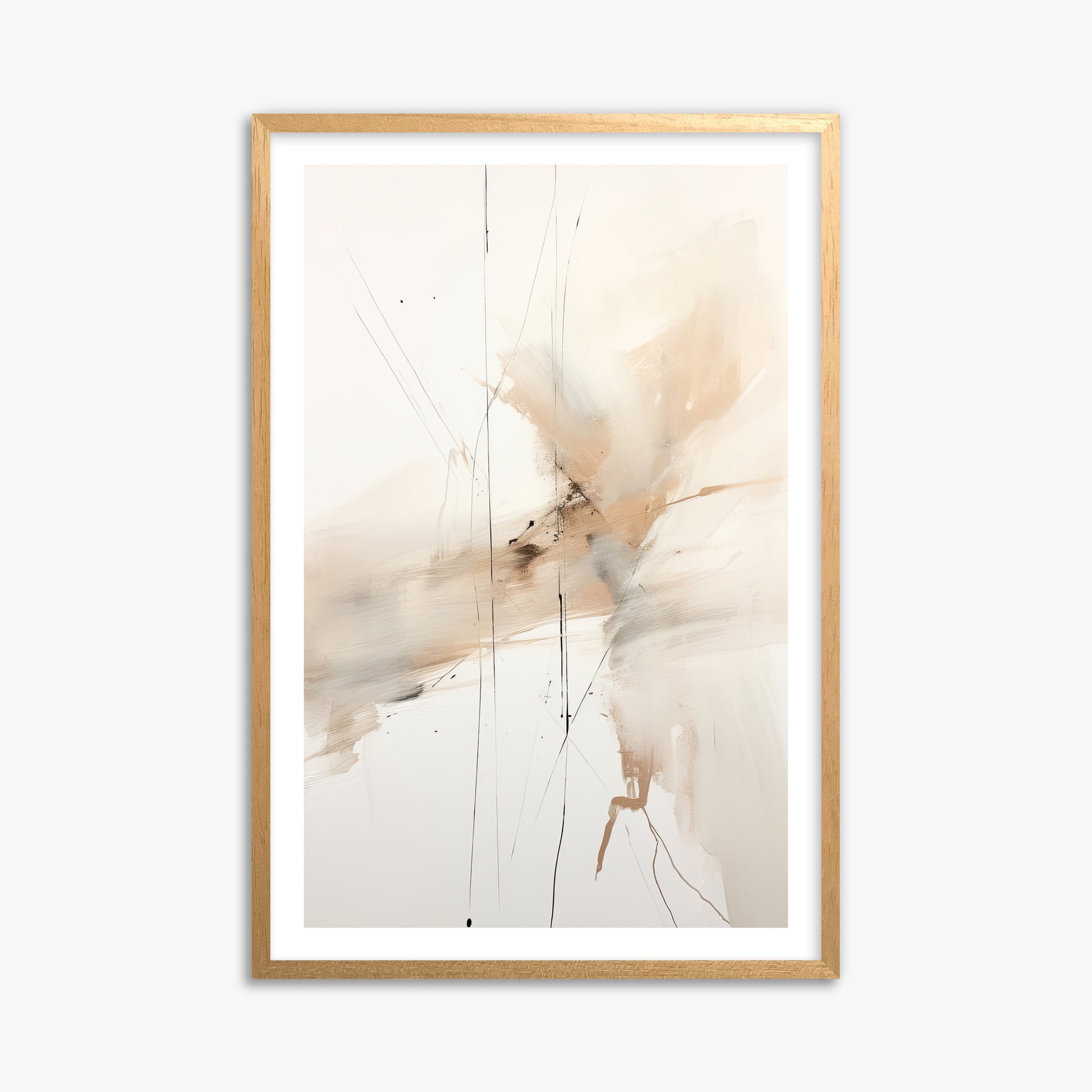 Ethereal Drifts, 61x91cm Oak Framed Art Reproduction
