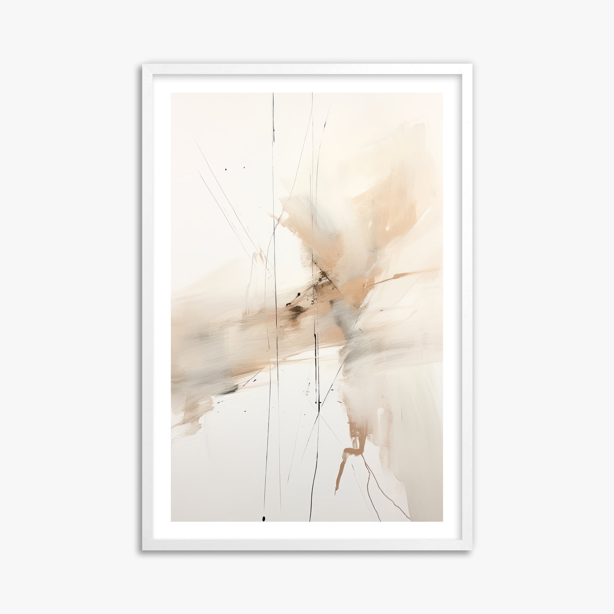Ethereal Drifts, 61x91cm Whitek Framed Art Reproduction