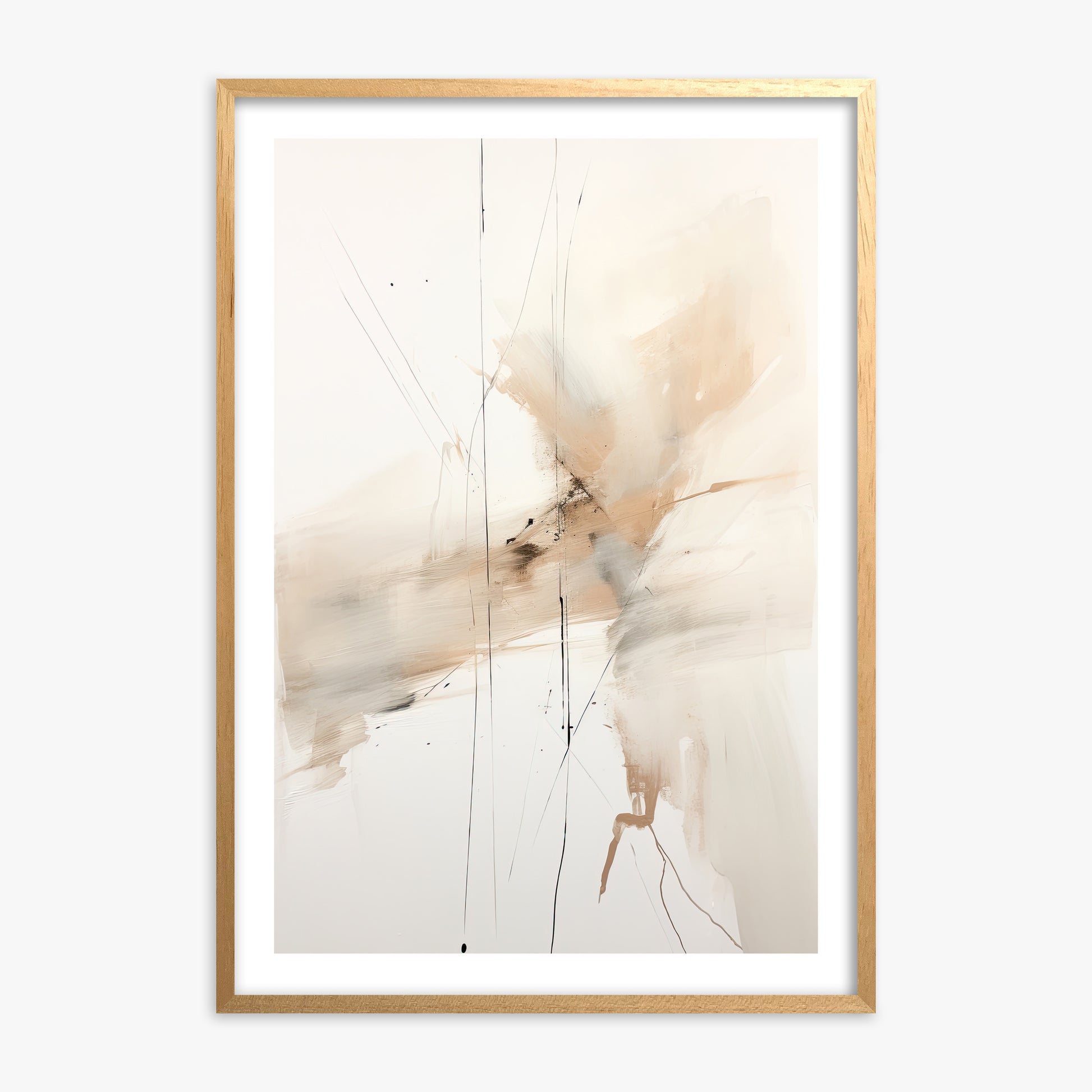 Ethereal Drifts, 70x100cm Oak Framed Art Reproduction