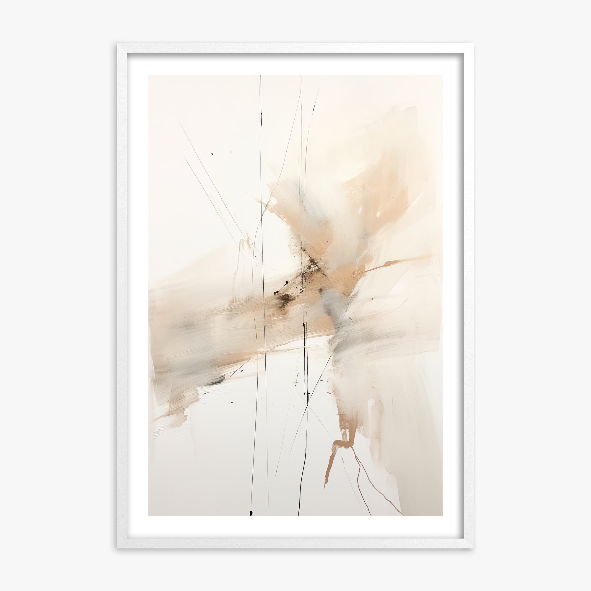 Ethereal Drifts, 70x100cm Whitek Framed Art Reproduction