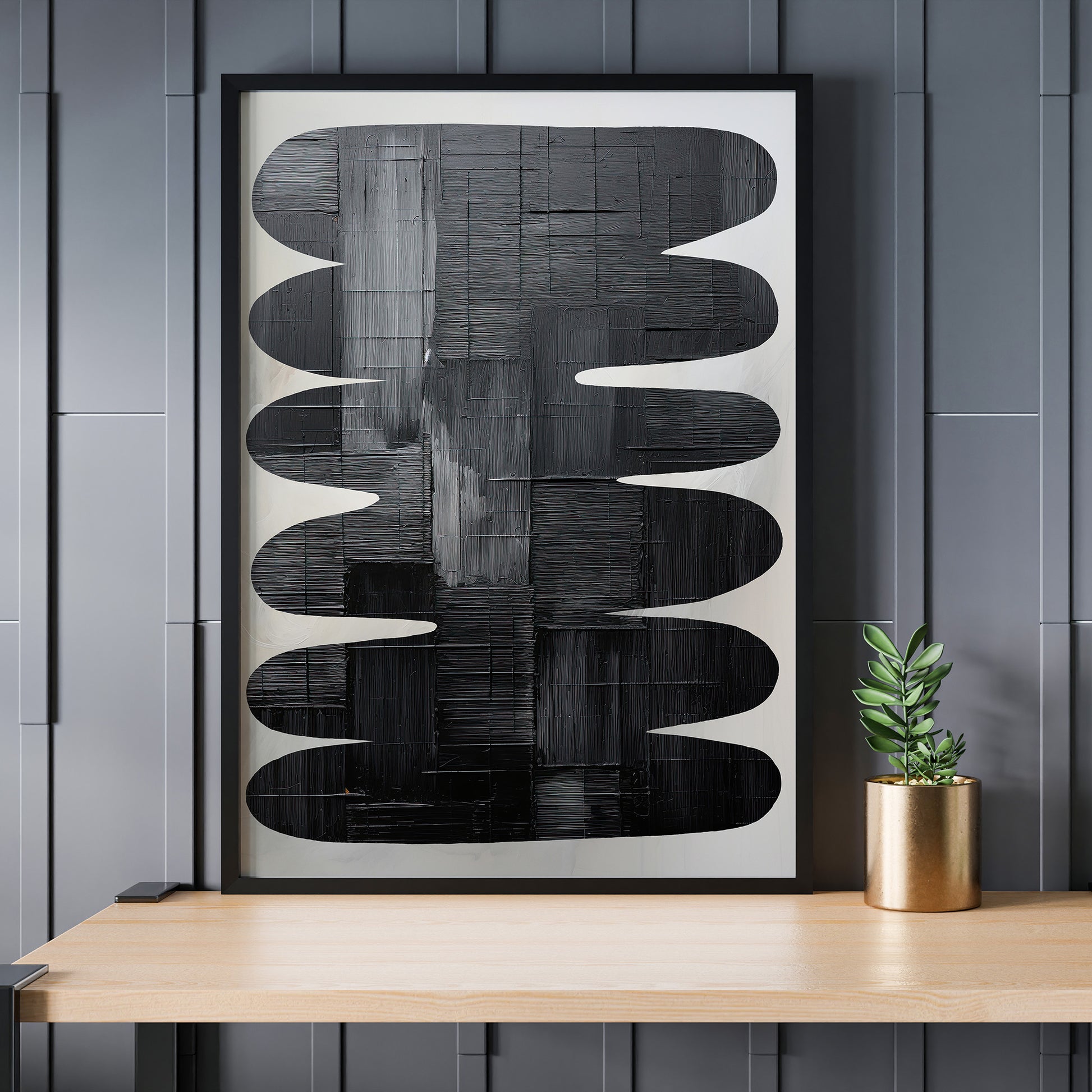 Design Concept No. 24 for Midnight Waves Modern Poster Art