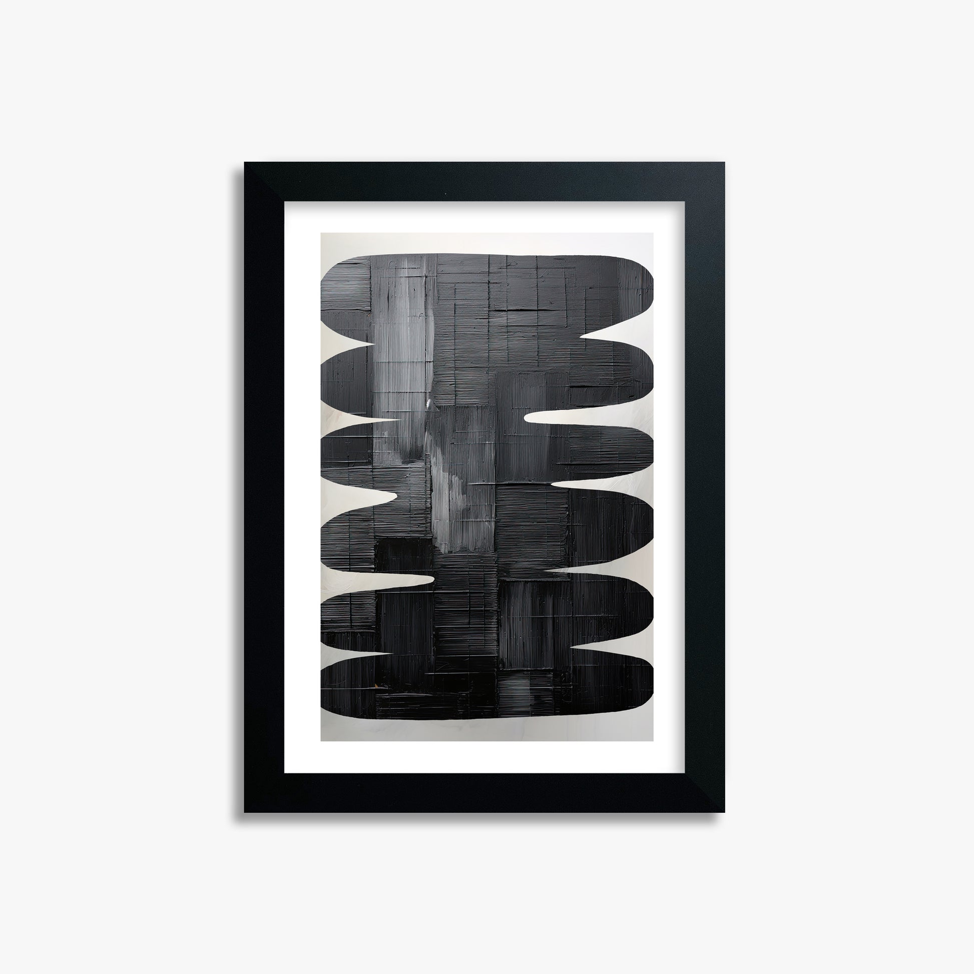 Midnight Waves, 21x30cm Black Framed Art Reproduction