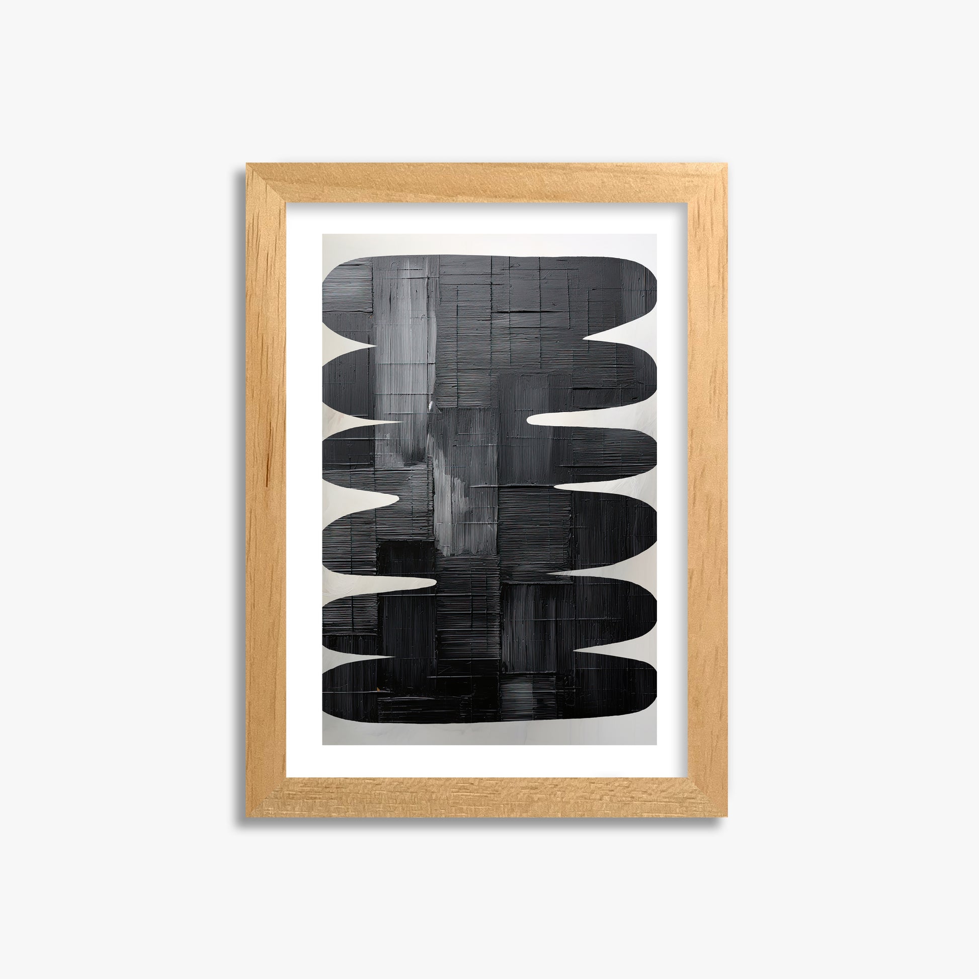 Midnight Waves, 21x30cm Oak Framed Art Reproduction