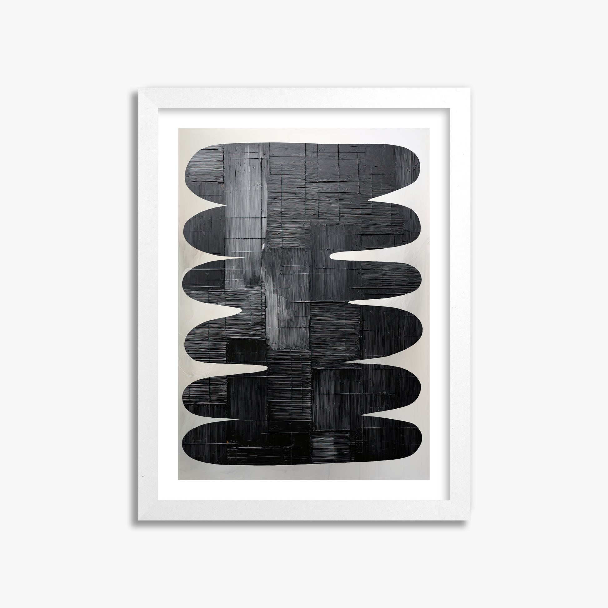Midnight Waves, 30x40cm Whitek Framed Art Reproduction