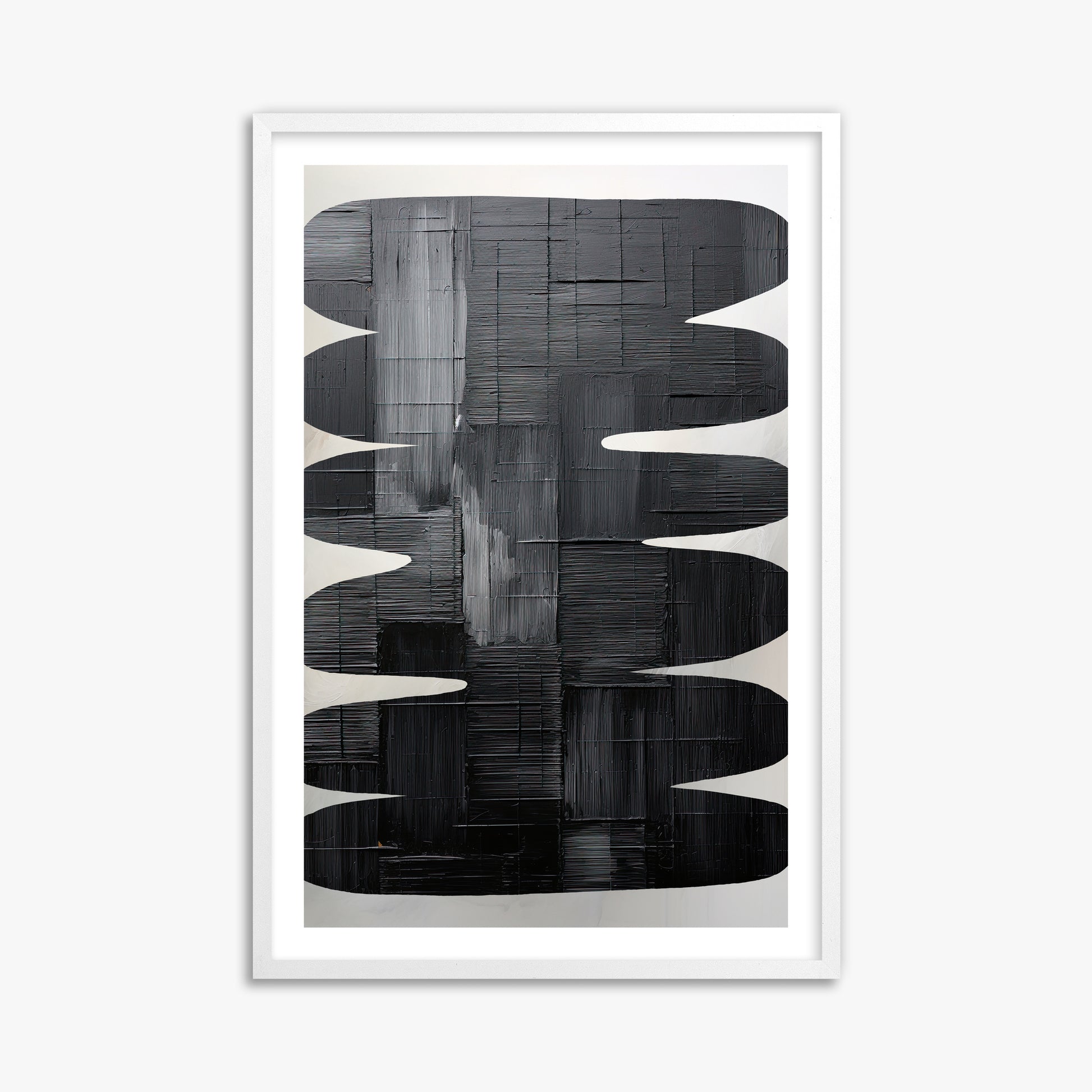 Midnight Waves, 61x91cm Whitek Framed Art Reproduction