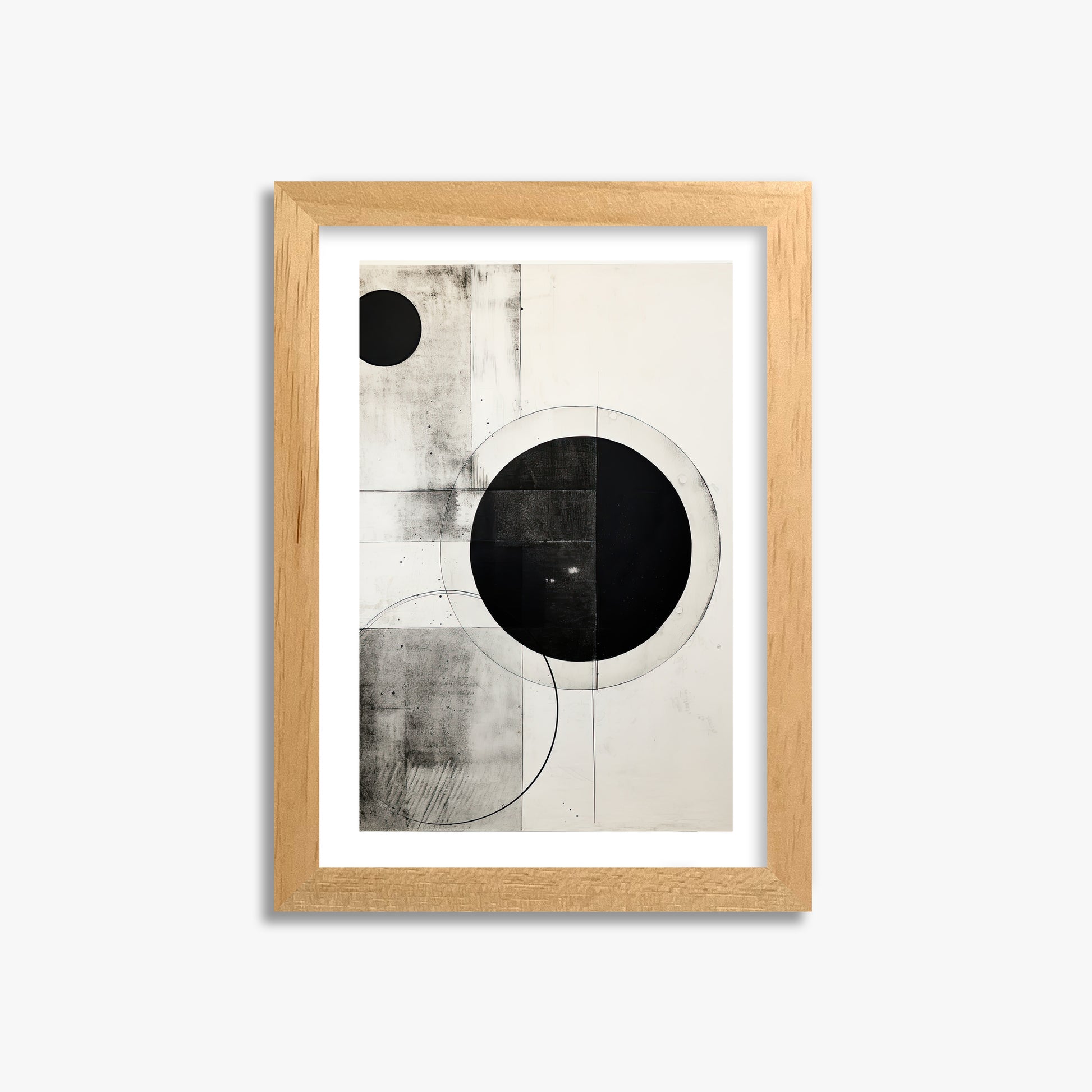 Eclipse Geometry, 21x30cm Oak Framed Art Reproduction