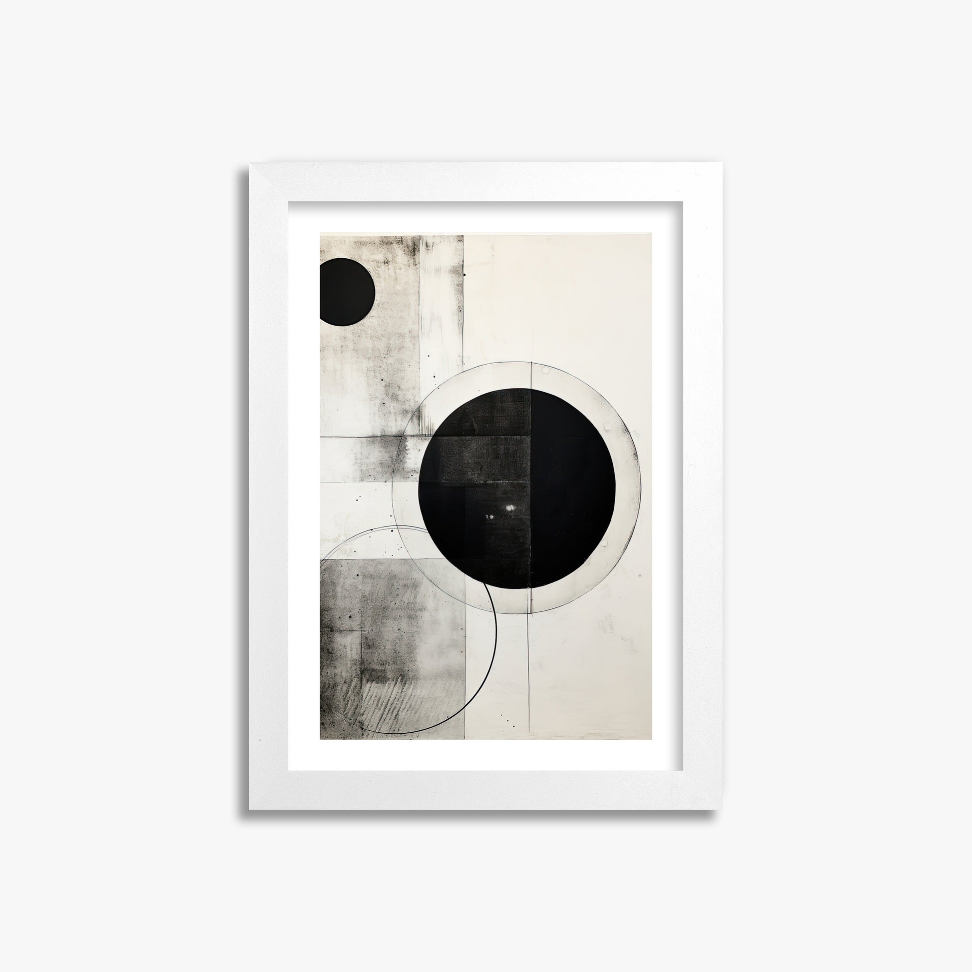 Eclipse Geometry, 21x30cm Whitek Framed Art Reproduction