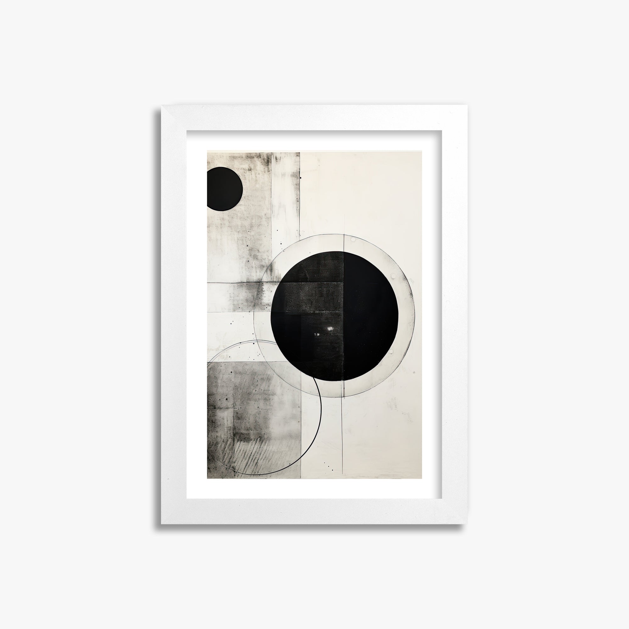 Eclipse Geometry, 21x30cm Whitek Framed Art Reproduction