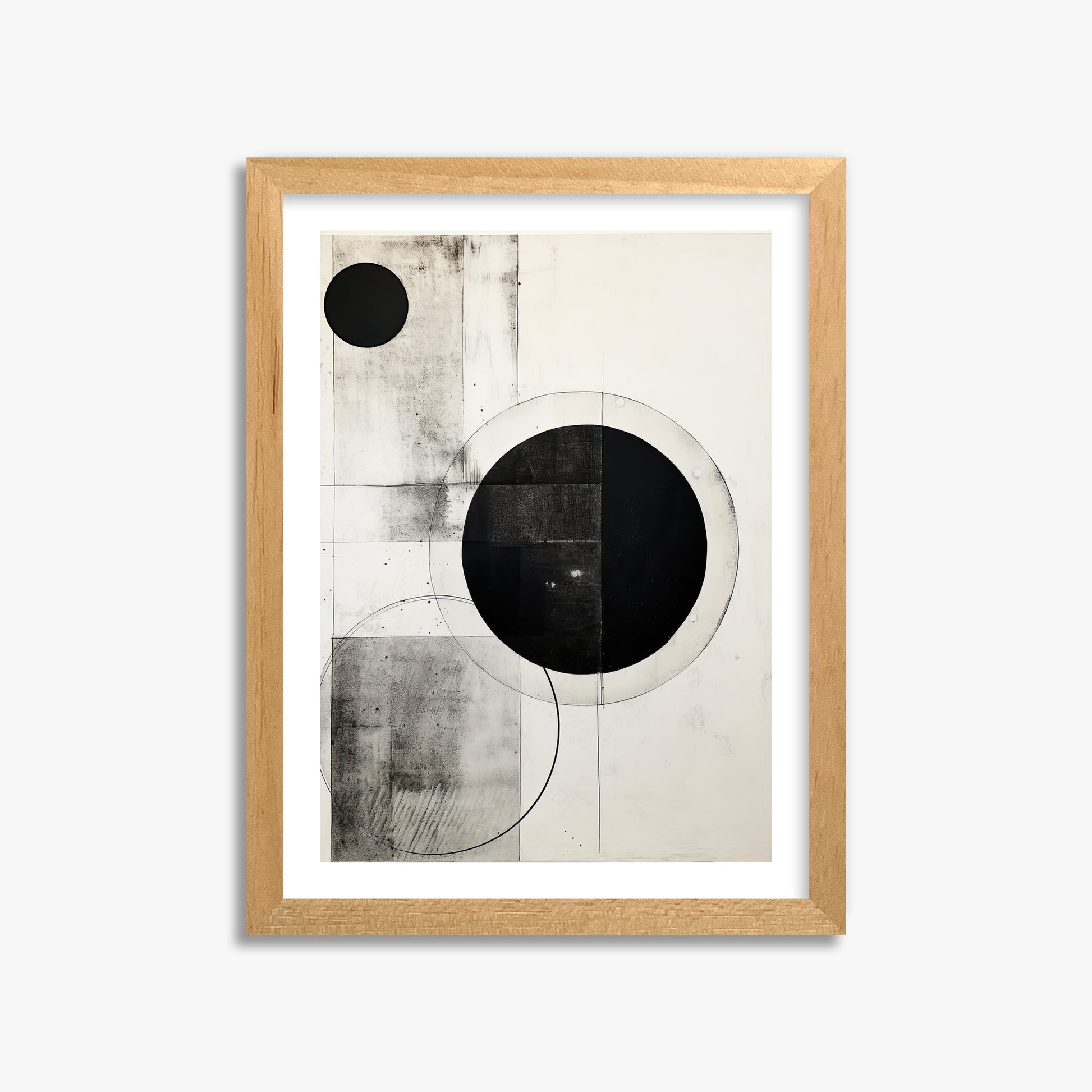 Eclipse Geometry, 30x40cm Oak Framed Art Reproduction