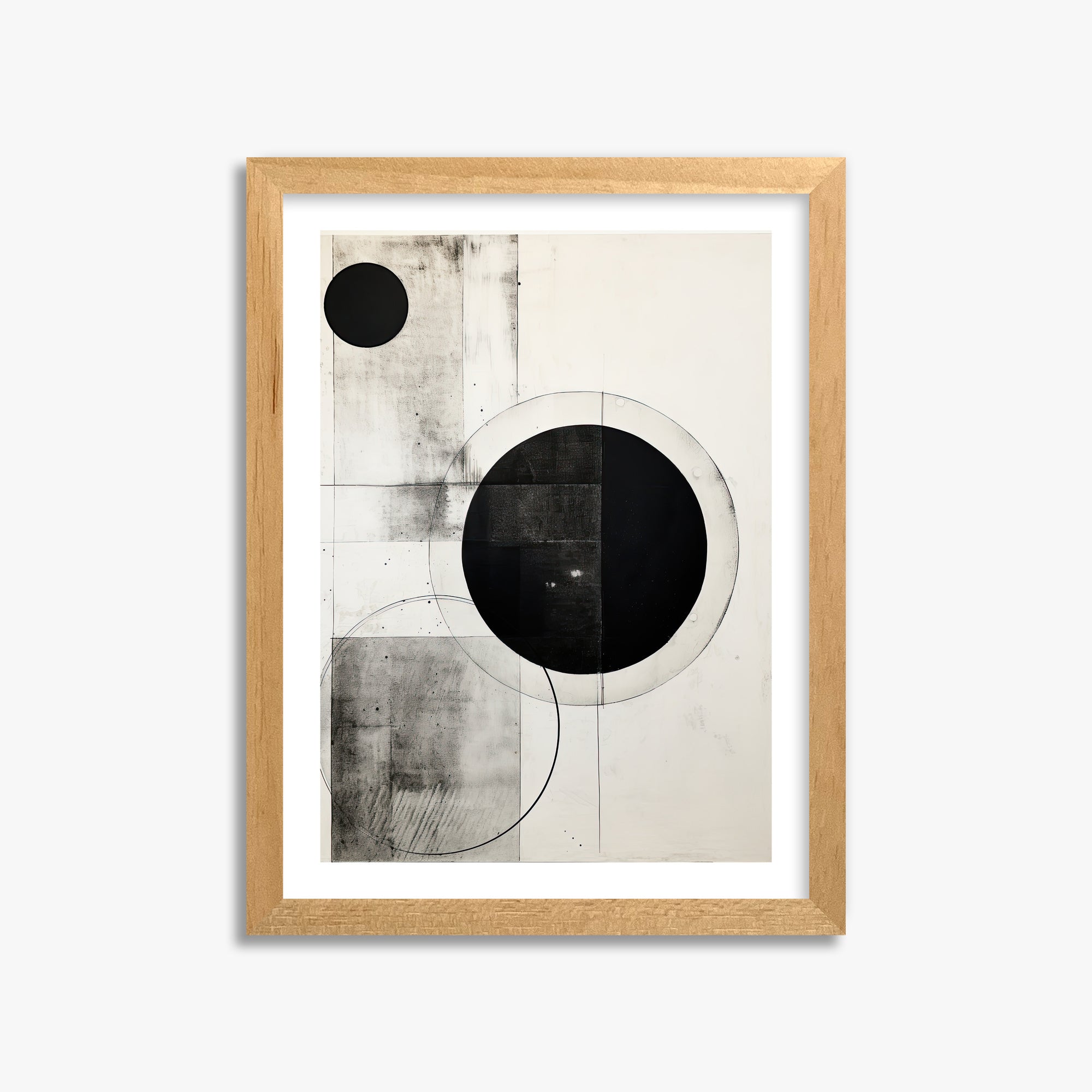 Eclipse Geometry, 30x40cm Oak Framed Art Reproduction