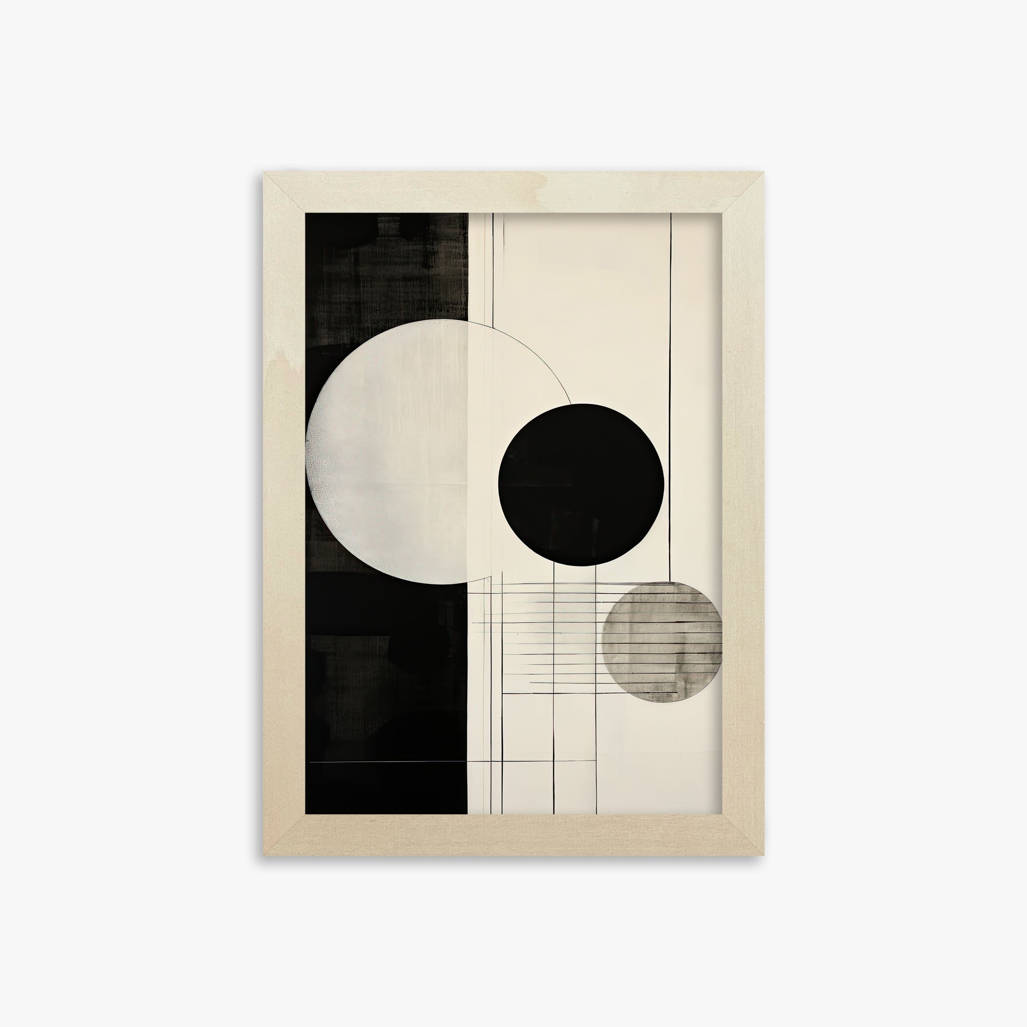 Tri-Phase Alignment, 21x30cm Framed Art Reproduction With Lime Wood Frame