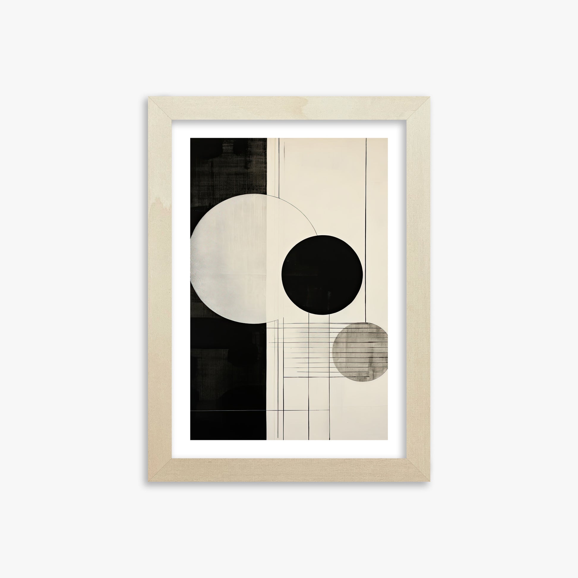 Tri-Phase Alignment, 21x30cm Framed Art Reproduction With Lime Wood Frame