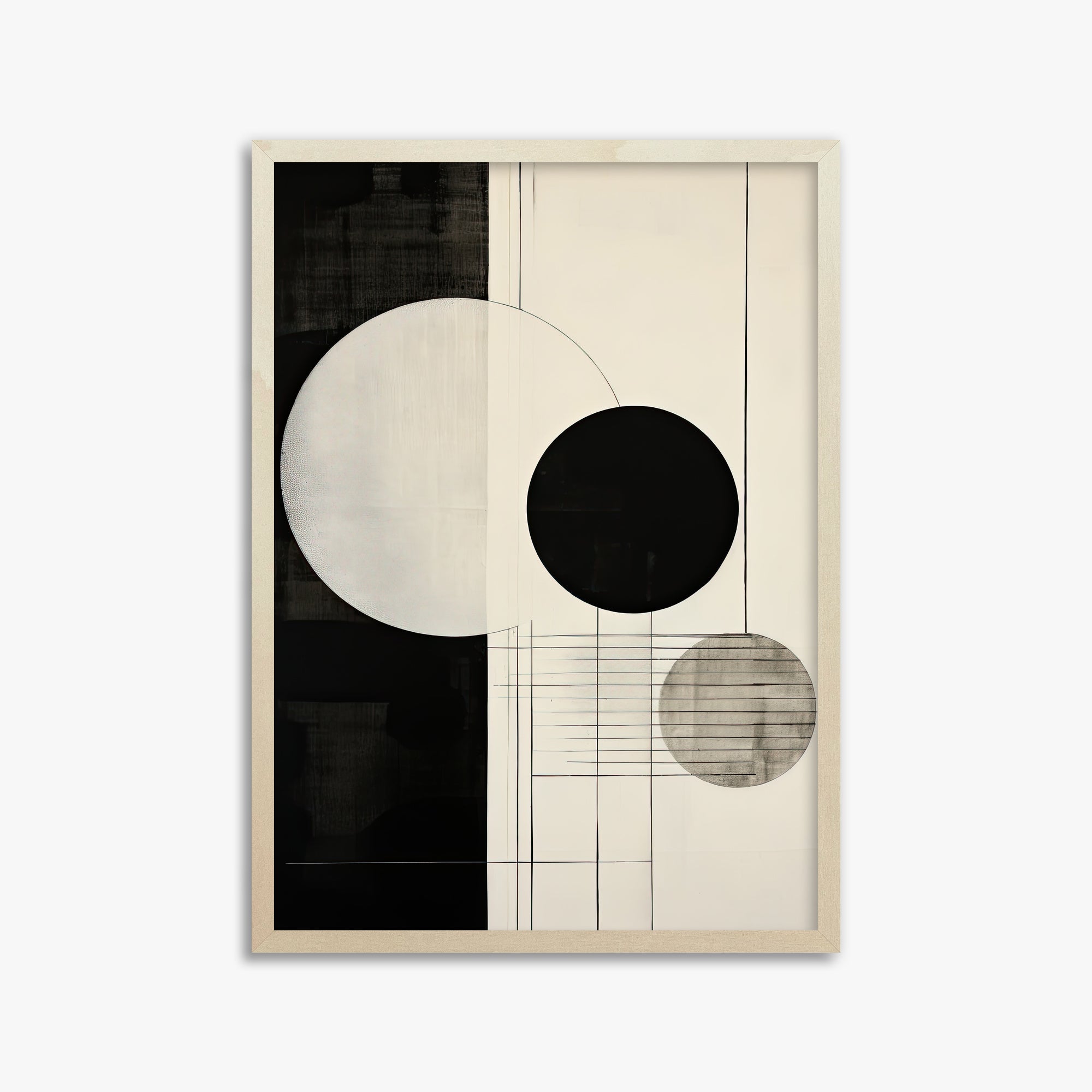 Tri-Phase Alignment, 50x70cm Framed Art Reproduction With Lime Wood Frame