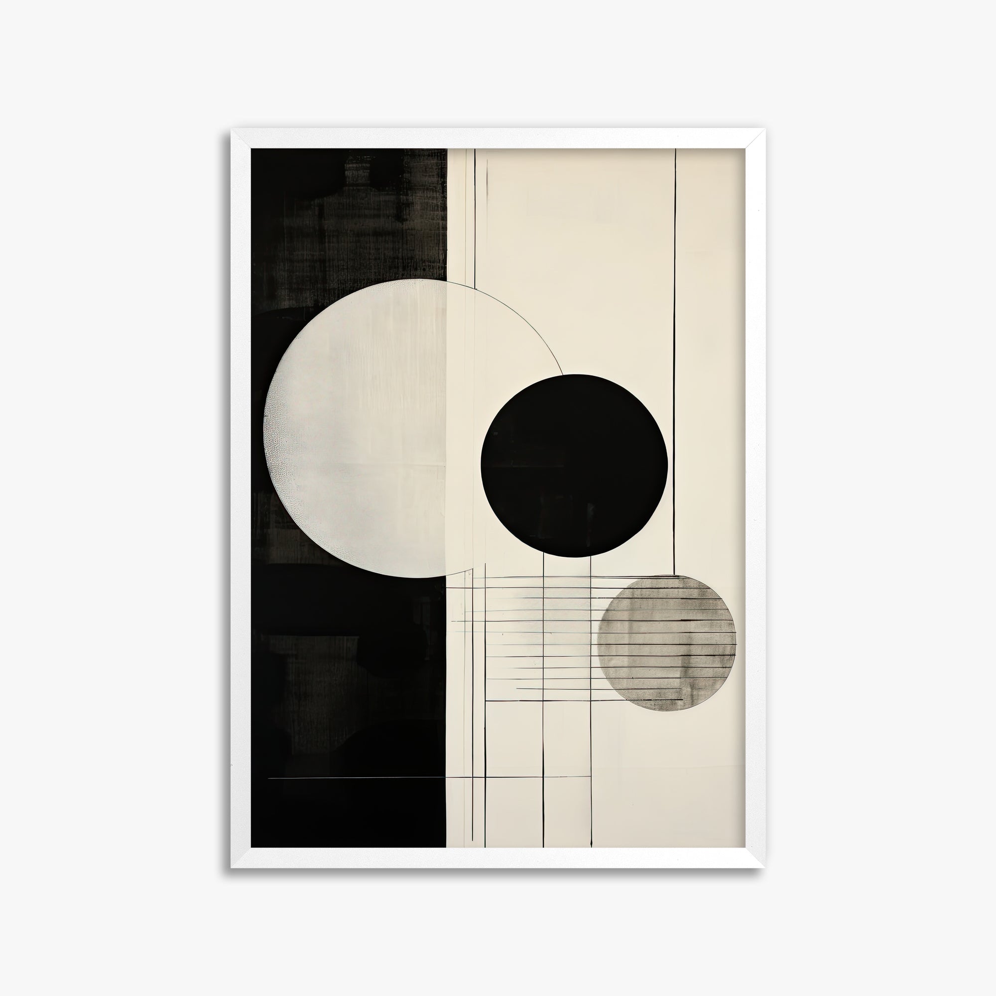 Tri-Phase Alignment, 50x70cm Framed Poster With White Frame
