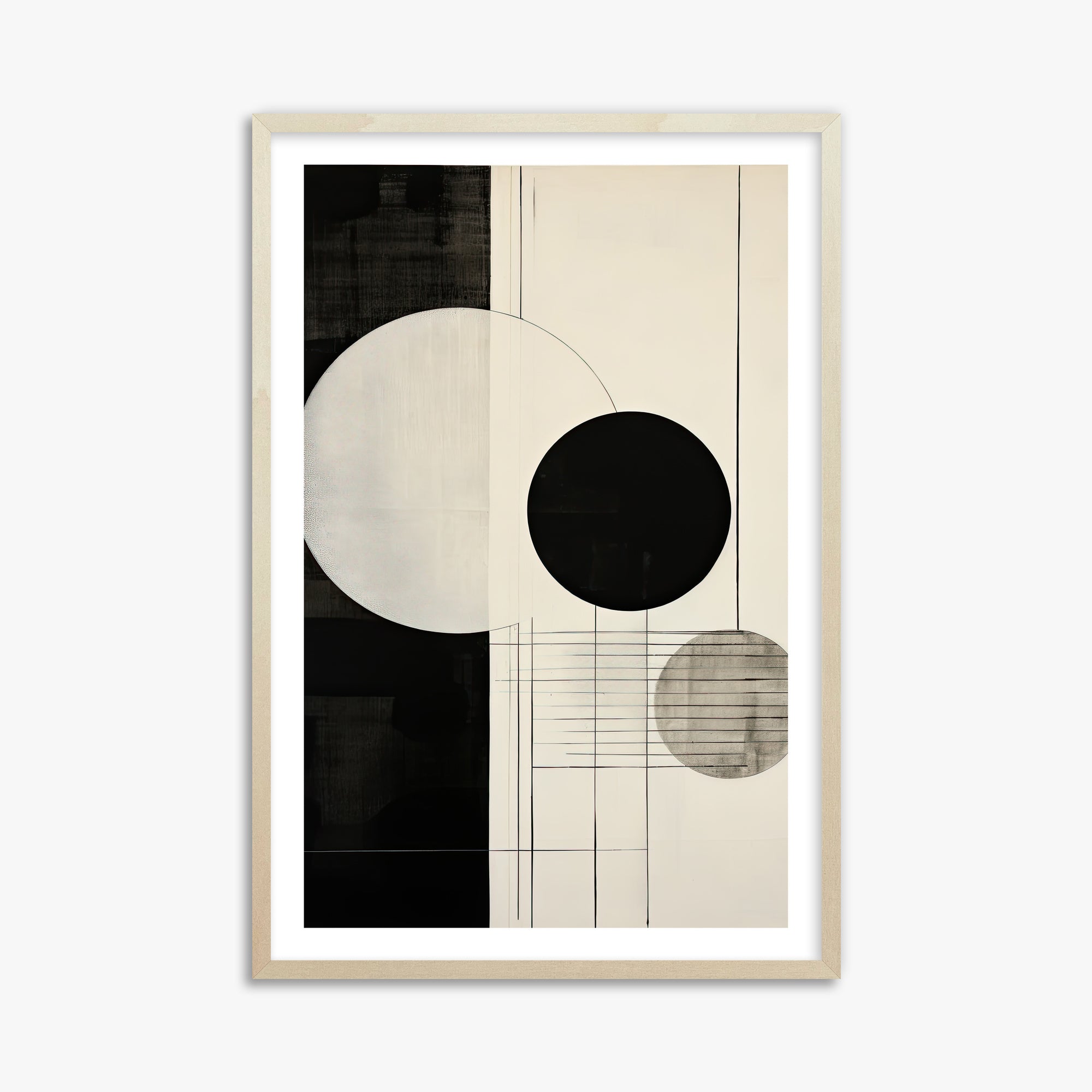 Tri-Phase Alignment, 61x91cm Framed Art Reproduction With Lime Wood Frame