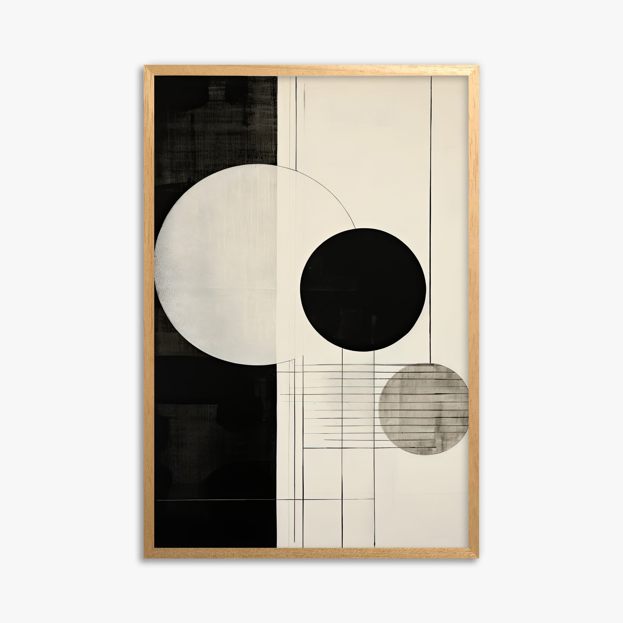 Tri-Phase Alignment, 61x91cm Framed Poster With Oak Frame