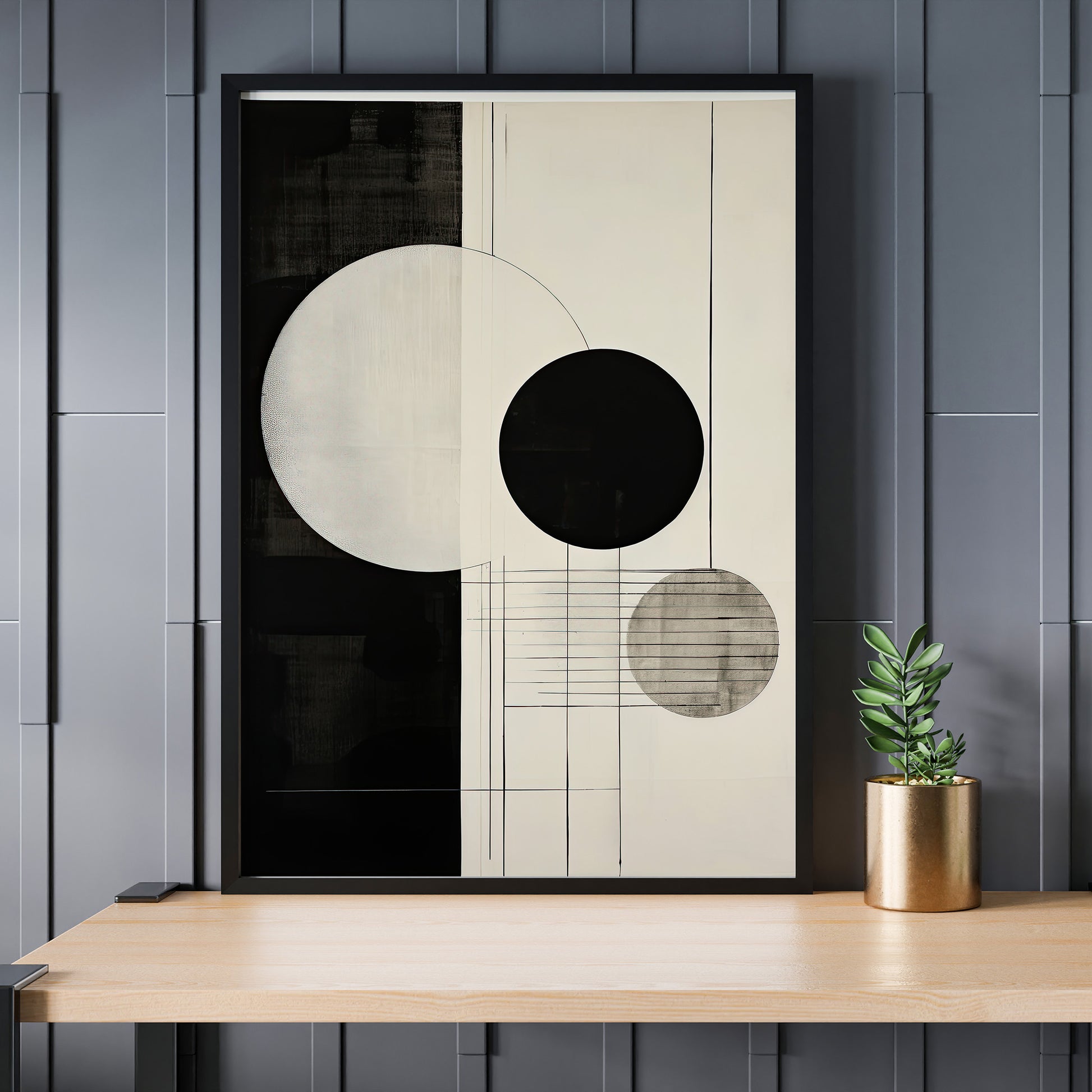 Design Concept No. 24 for Tri-Phase Alignment Modern Poster Art