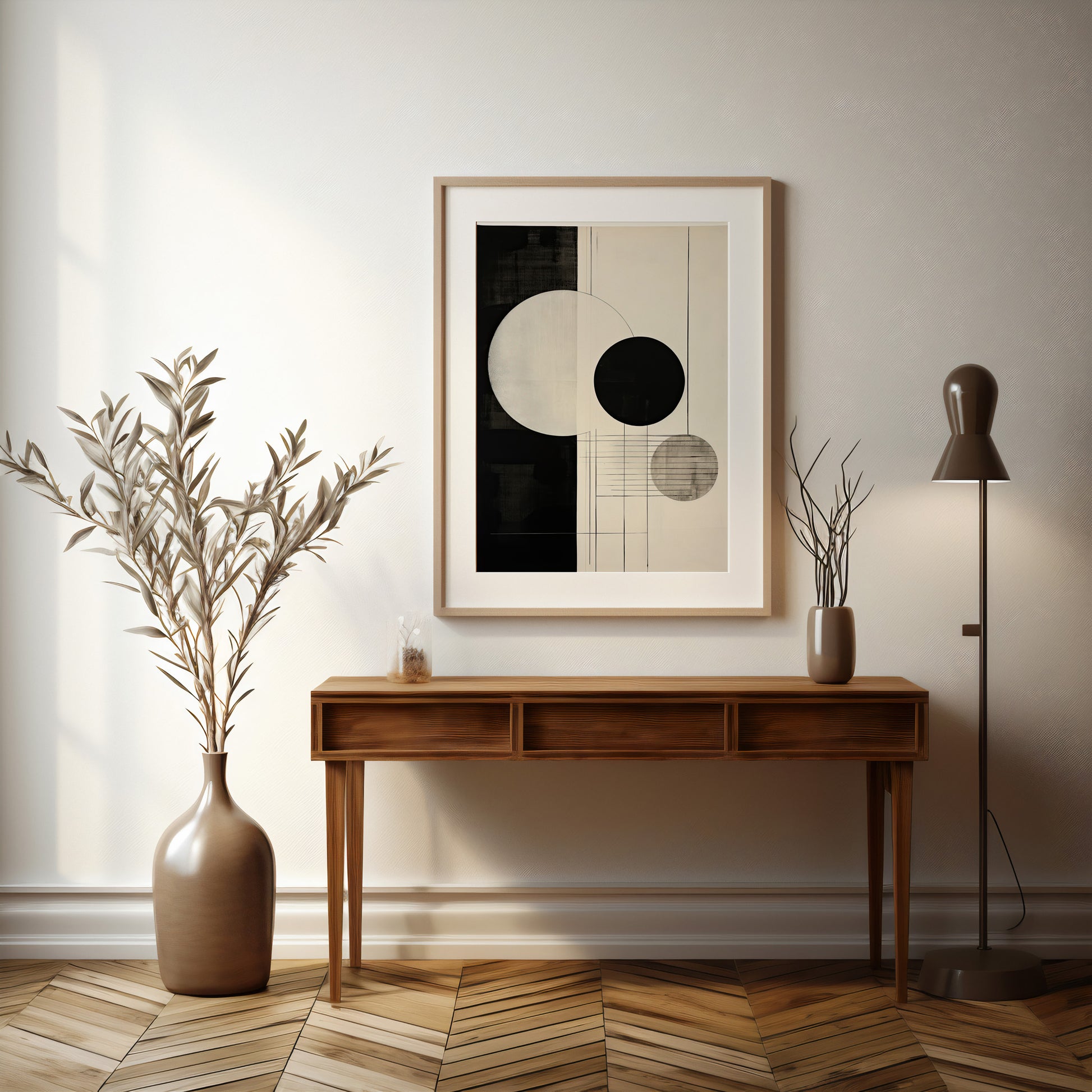 Design Concept No. 37 for Tri-Phase Alignment Modern Poster Art