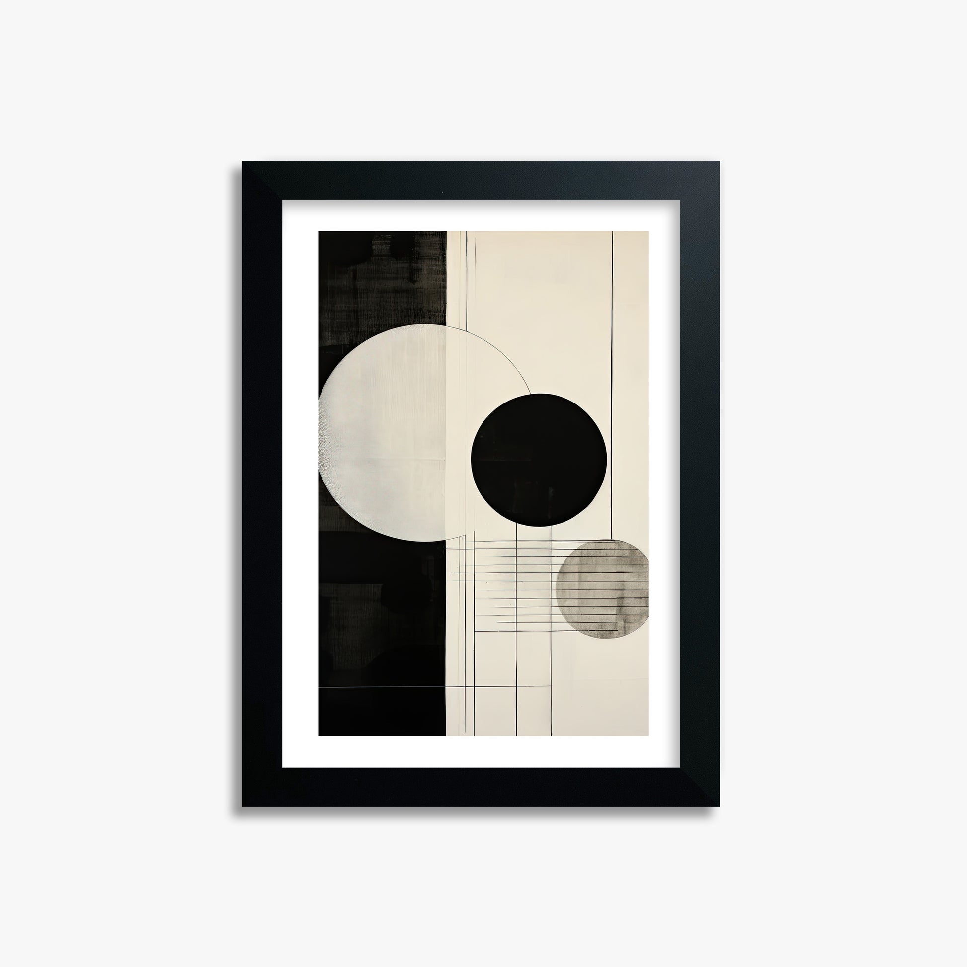 Tri-Phase Alignment, 21x30cm Black Framed Art Reproduction