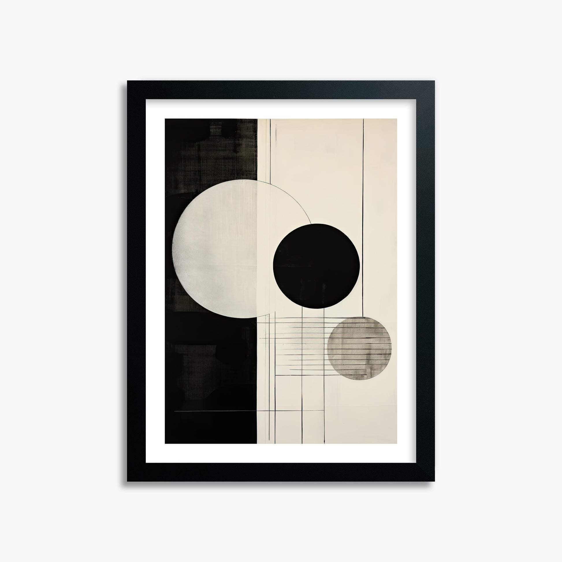 Tri-Phase Alignment, 30x40cm Black Framed Art Reproduction