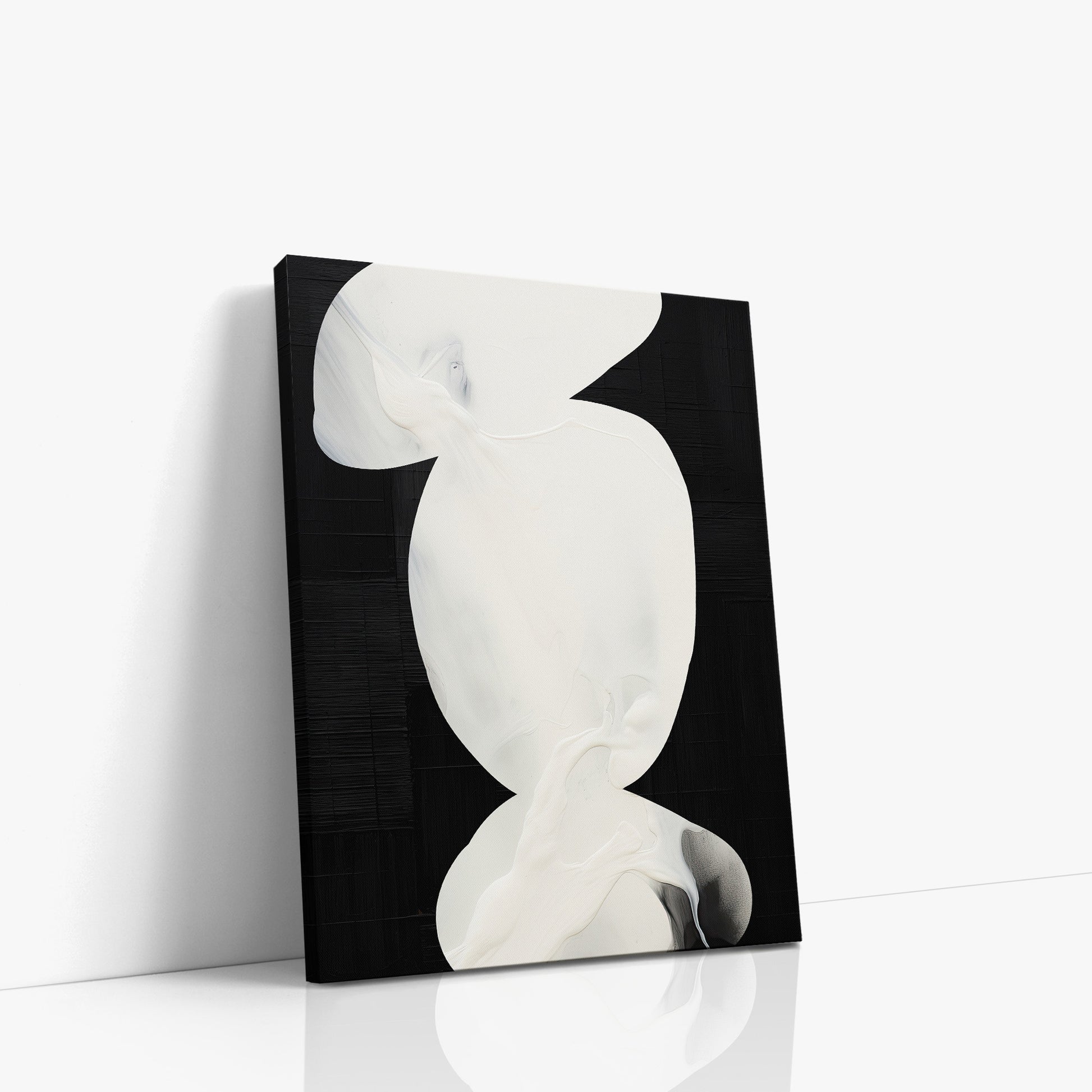 Ivory Silhouette, 30x40cm Satin Canvas Art Reproduction Left Angle