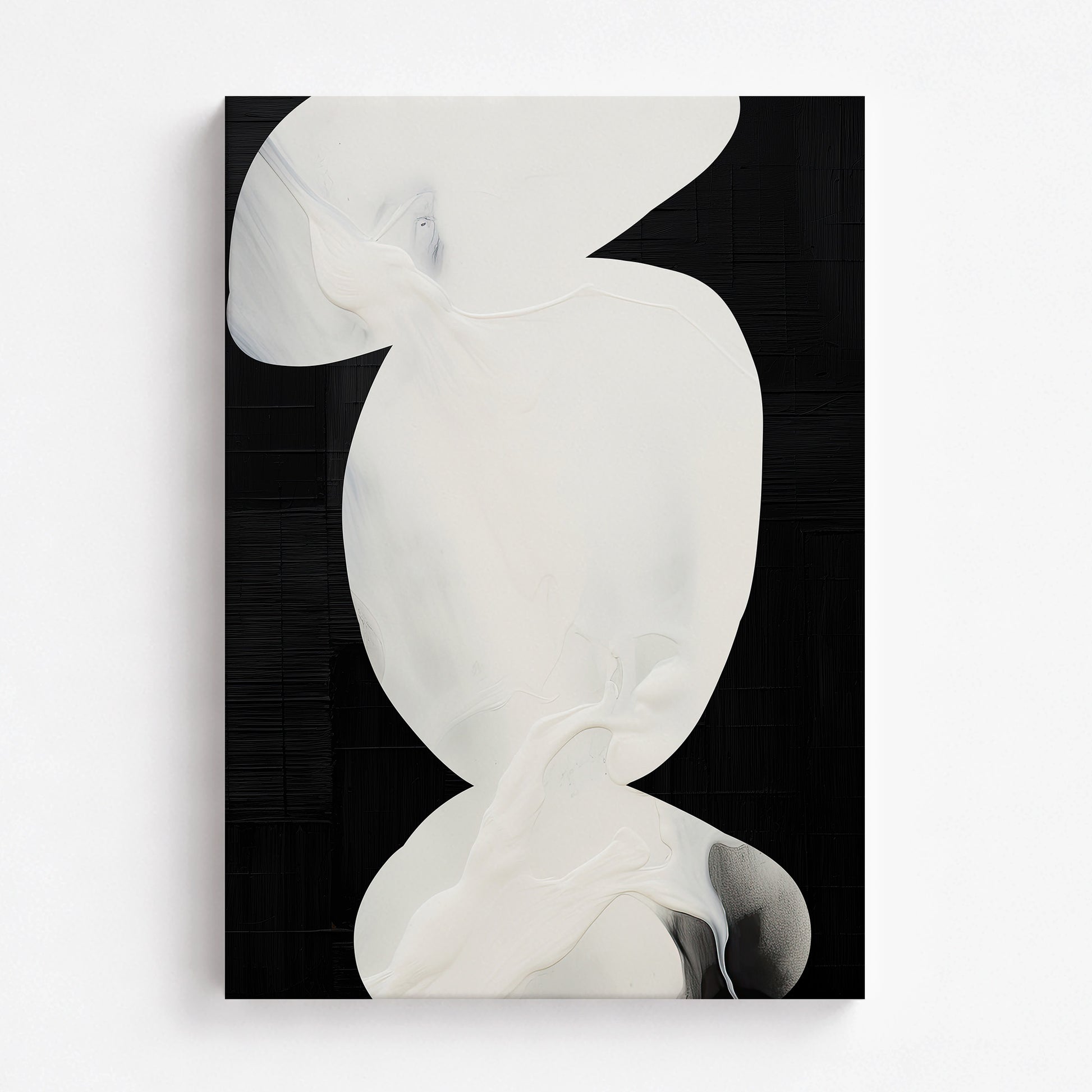 Ivory Silhouette, 70x100cm Satin Canvas Art Reproduction
