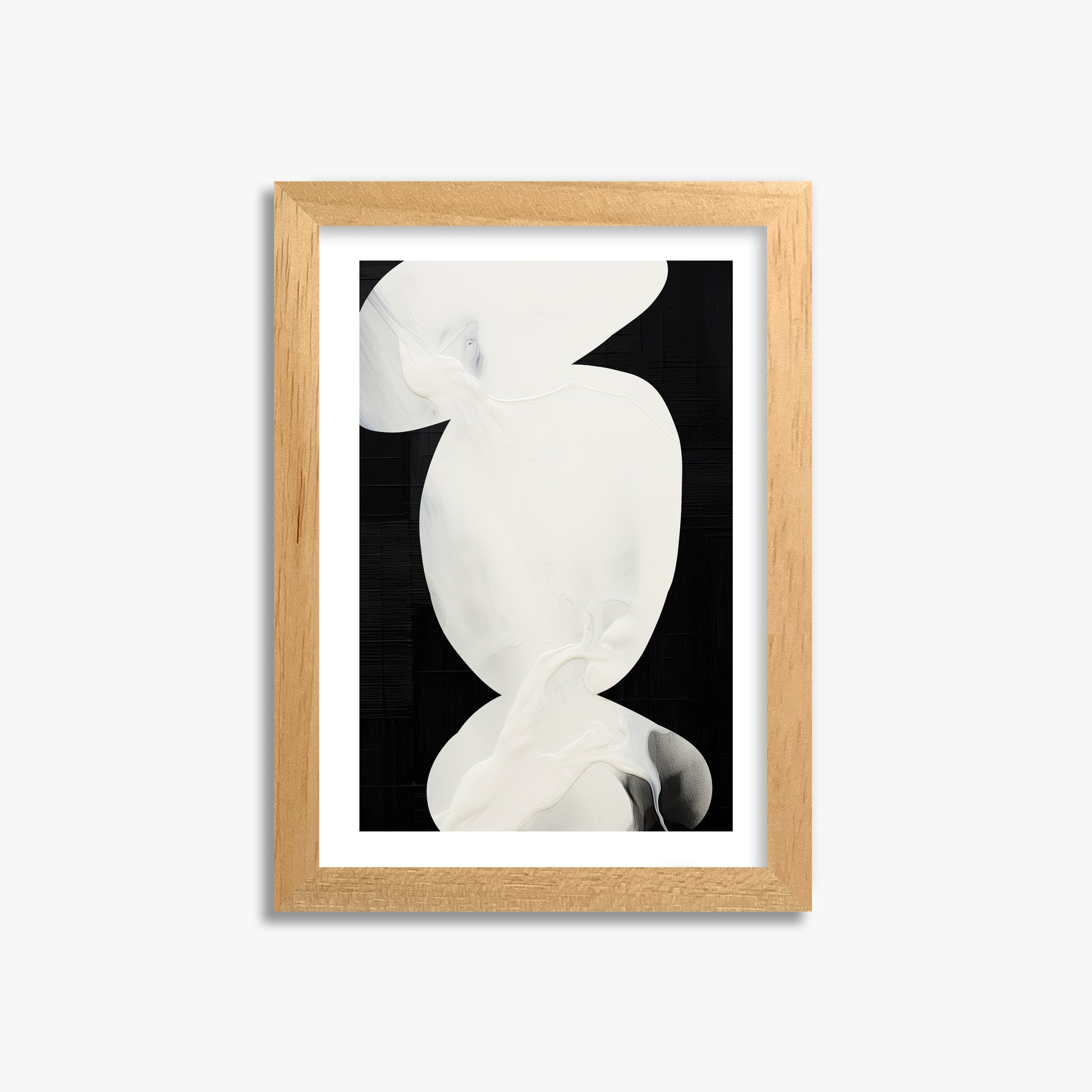 Ivory Silhouette, 21x30cm Oak Framed Art Reproduction