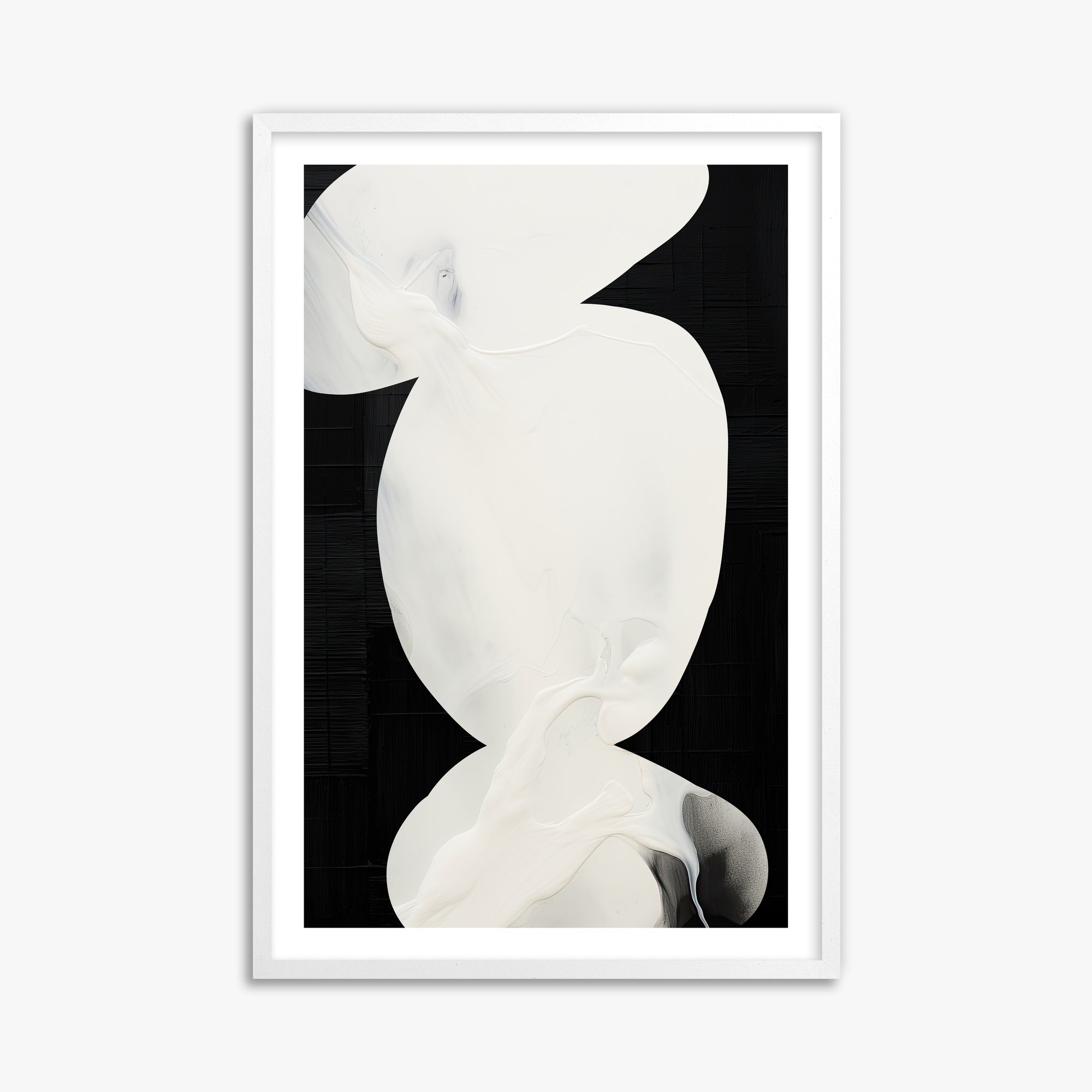 Ivory Silhouette, 61x91cm Whitek Framed Art Reproduction