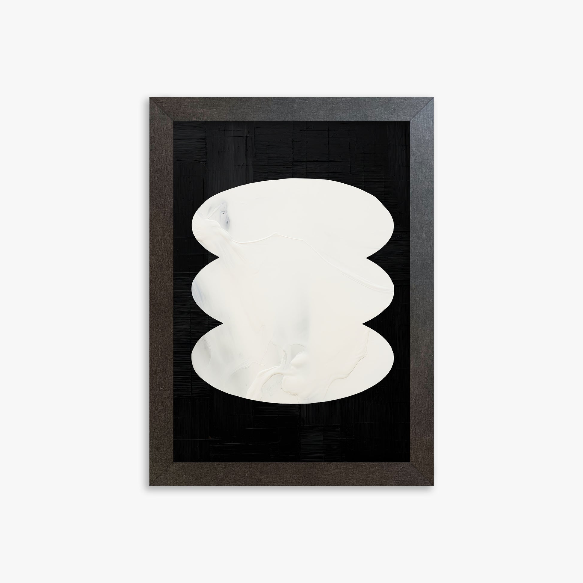 Dual Whispers, 21x30cm Framed Art Reproduction With Espresso Frame