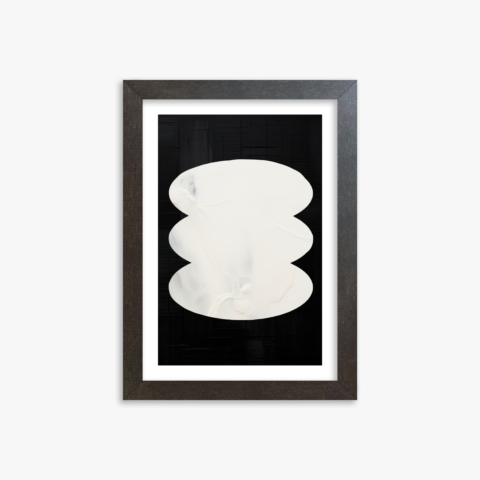 Dual Whispers, 21x30cm Framed Art Reproduction With Espresso Frame