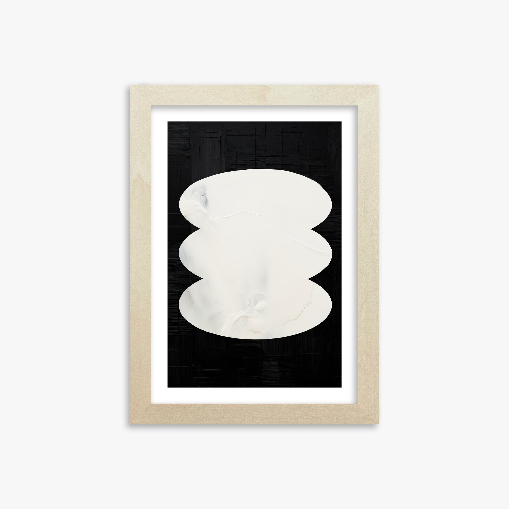 Dual Whispers, 21x30cm Framed Art Reproduction With Lime Wood Frame