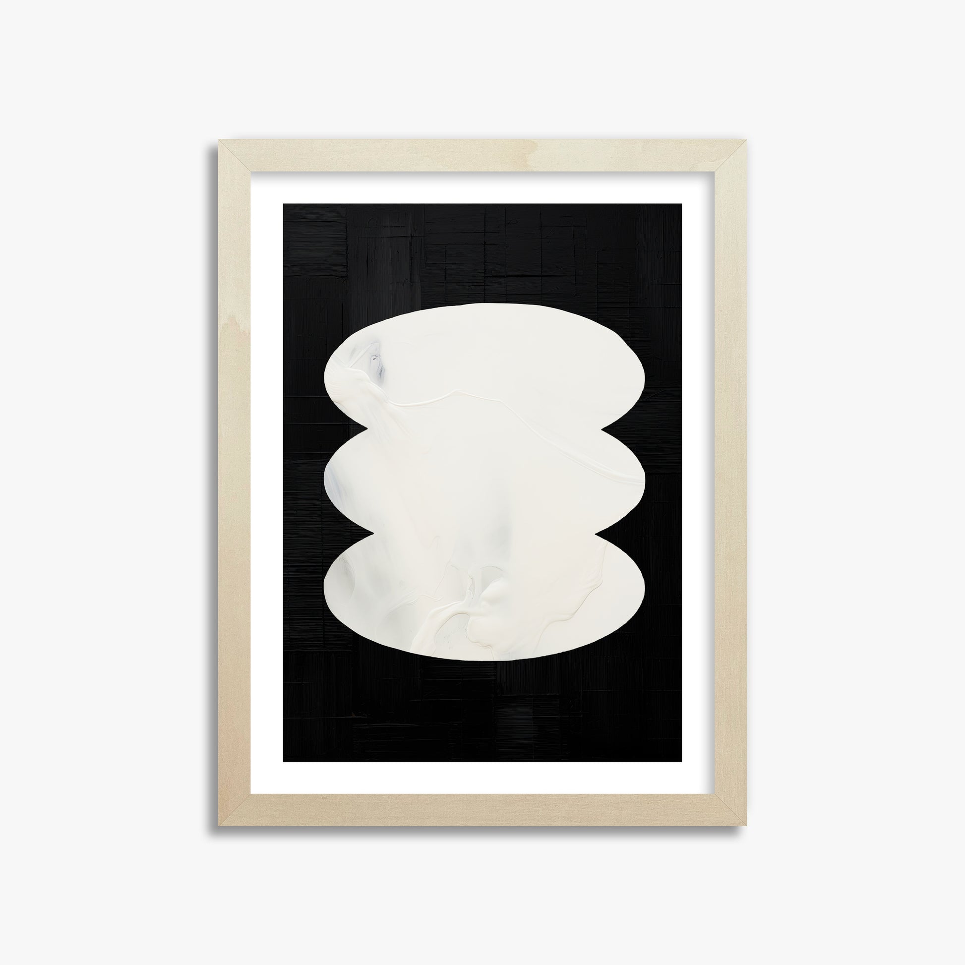 Dual Whispers, 30x40cm Framed Art Reproduction With Lime Wood Frame