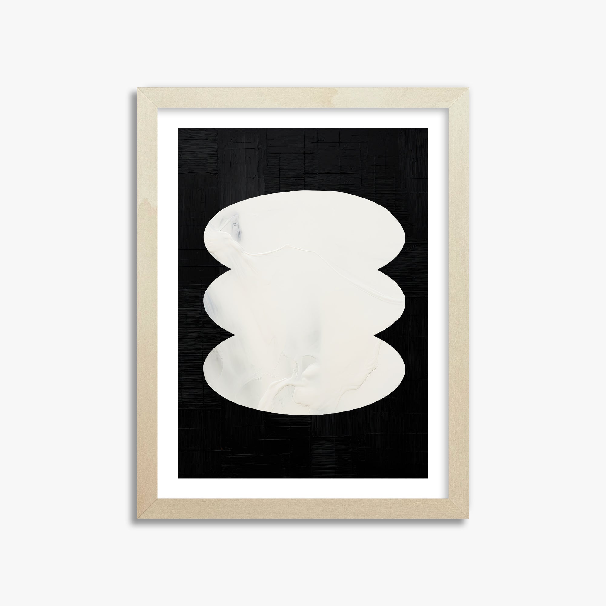 Dual Whispers, 30x40cm Framed Art Reproduction With Lime Wood Frame