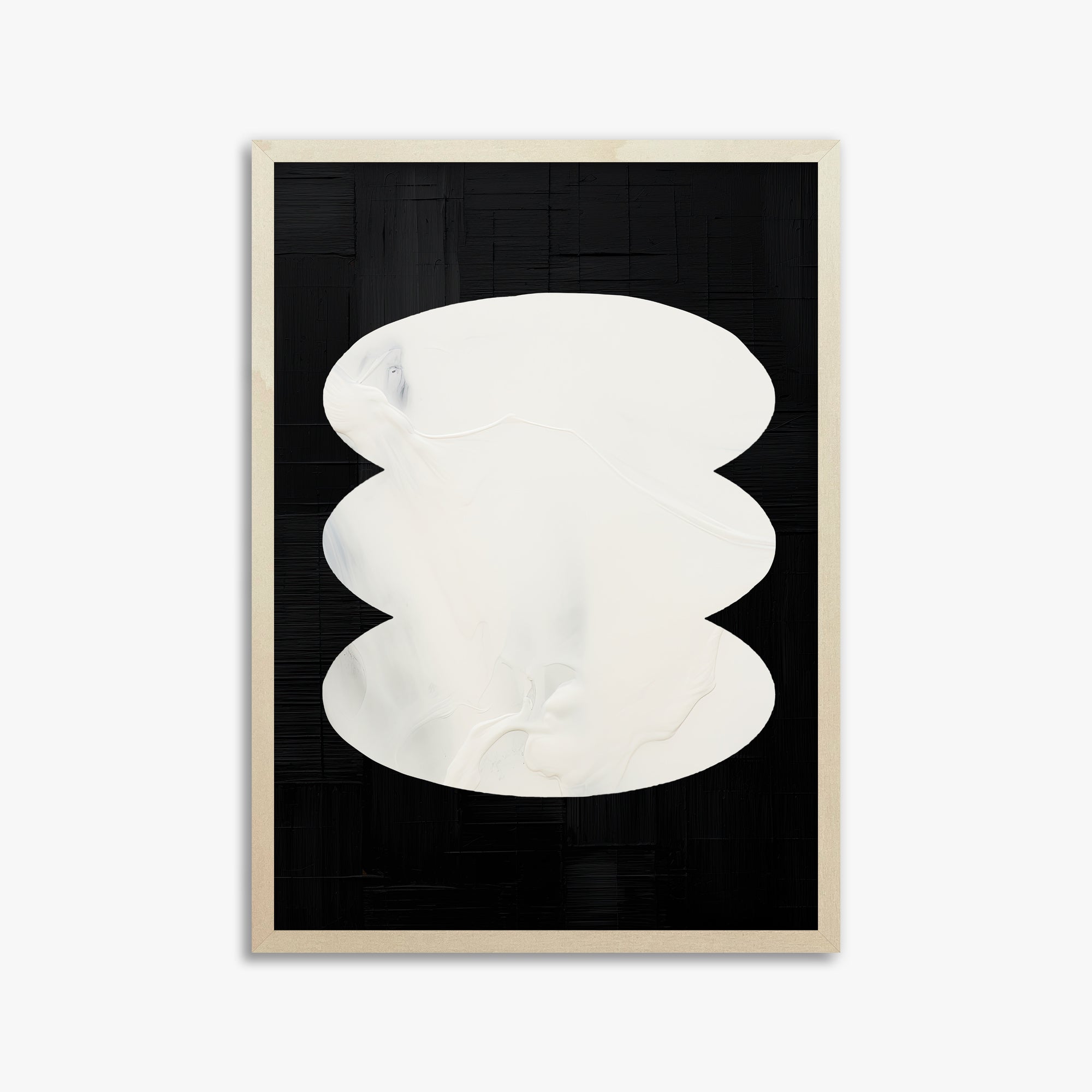 Dual Whispers, 50x70cm Framed Art Reproduction With Lime Wood Frame