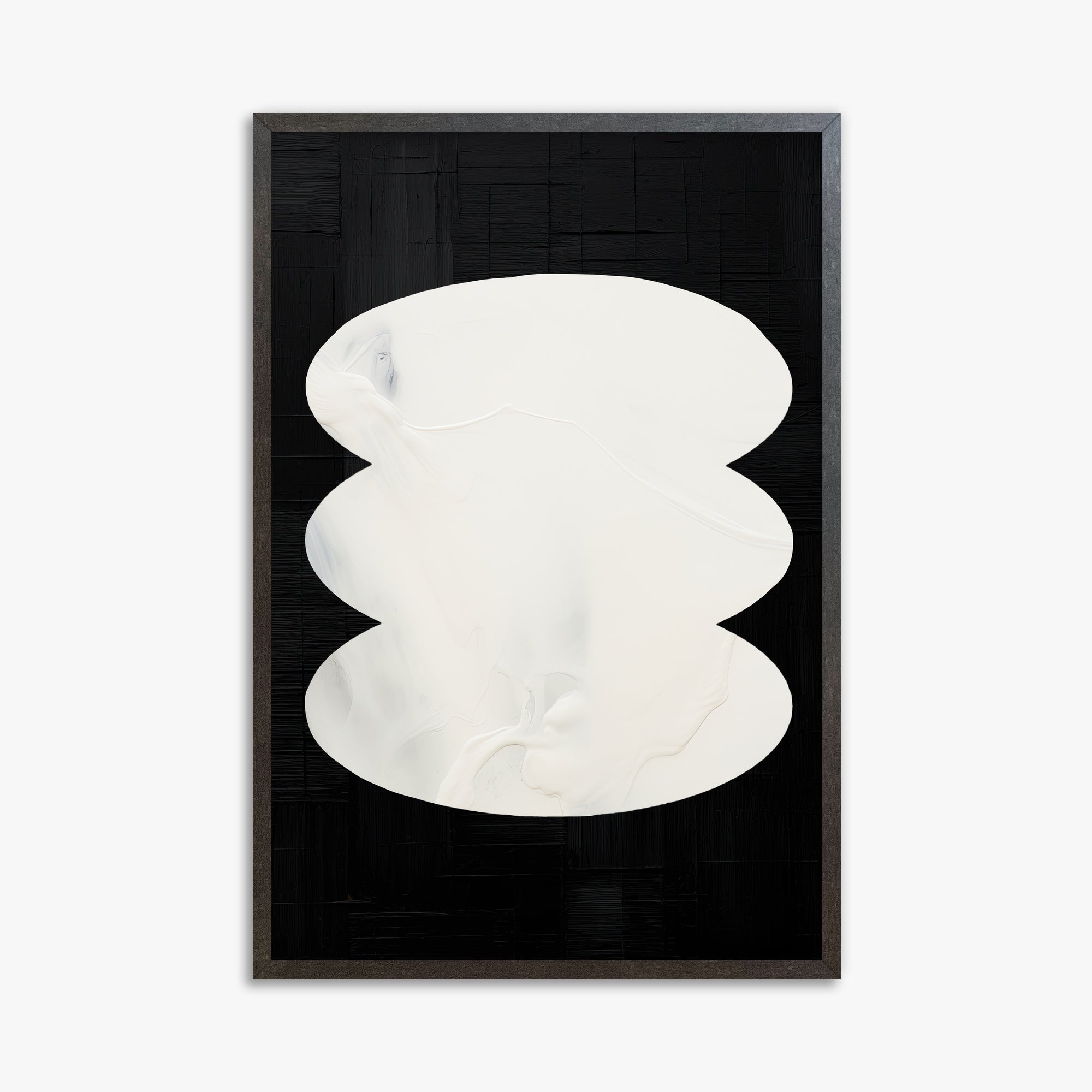 Dual Whispers, 61x91cm Framed Art Reproduction With Espresso Frame