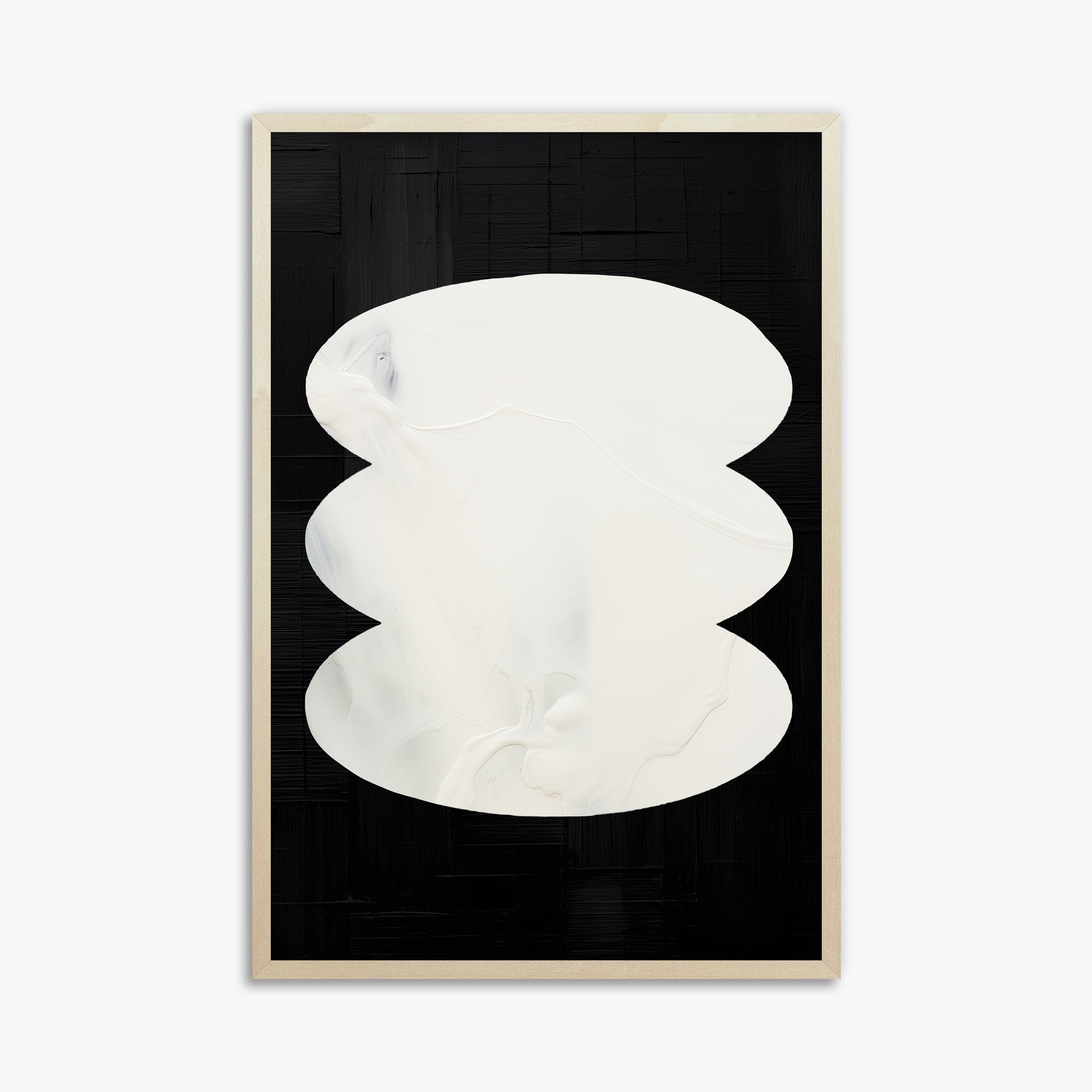 Dual Whispers, 61x91cm Framed Art Reproduction With Lime Wood Frame