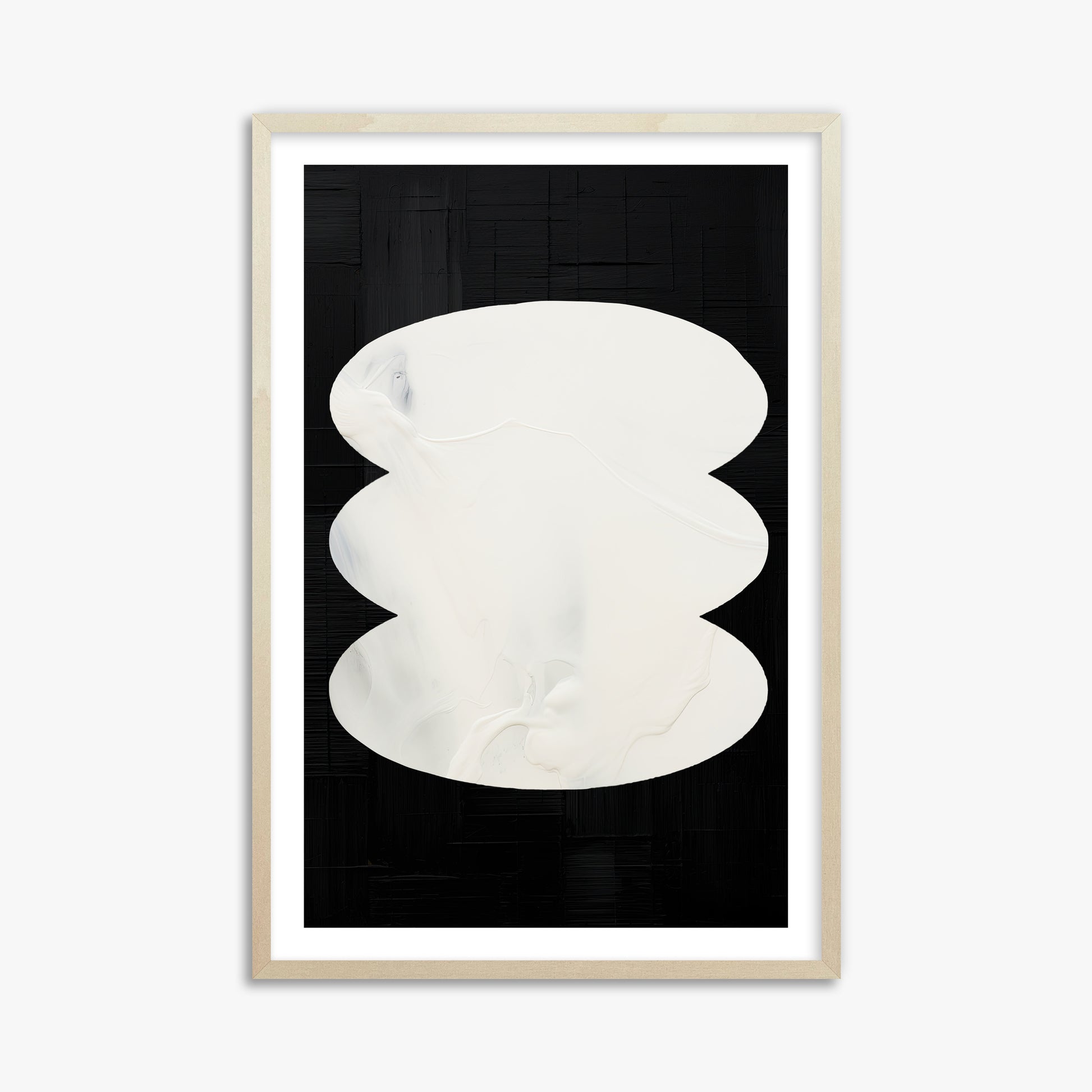 Dual Whispers, 61x91cm Framed Art Reproduction With Lime Wood Frame