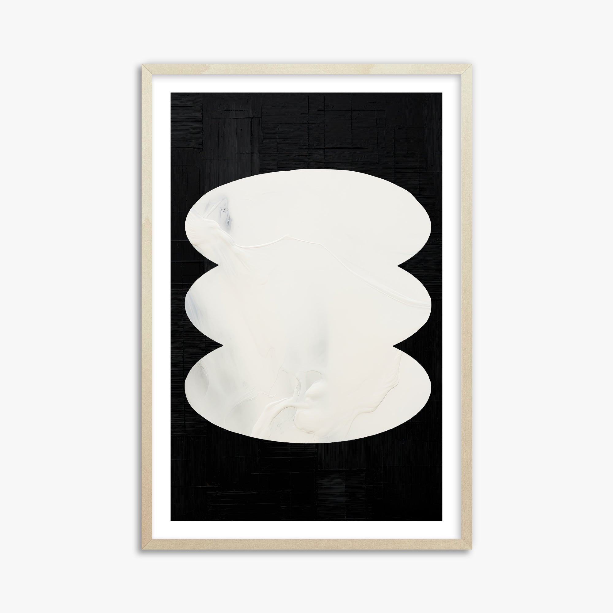 Dual Whispers, 61x91cm Framed Art Reproduction With Lime Wood Frame